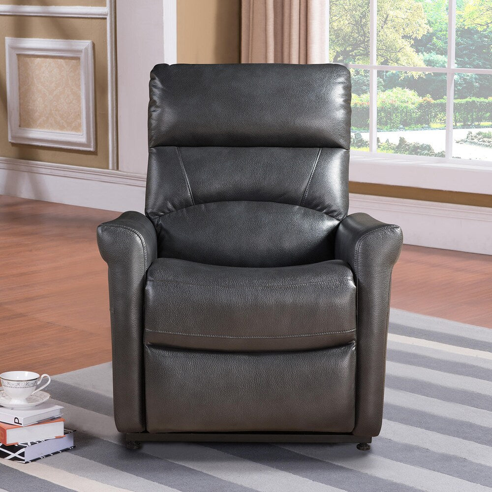 Poltrona reclinabile elettrica Colby grigio antracite scuro