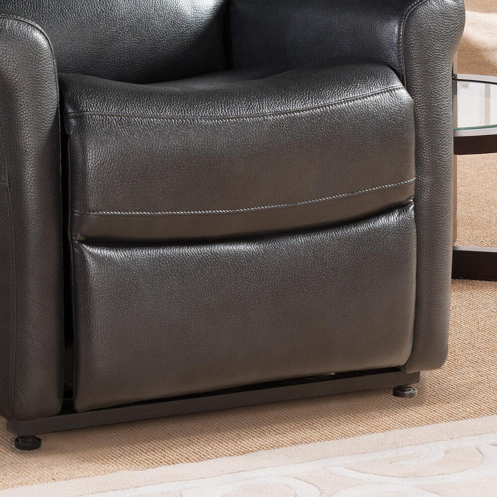 Poltrona reclinabile elettrica Colby grigio antracite scuro