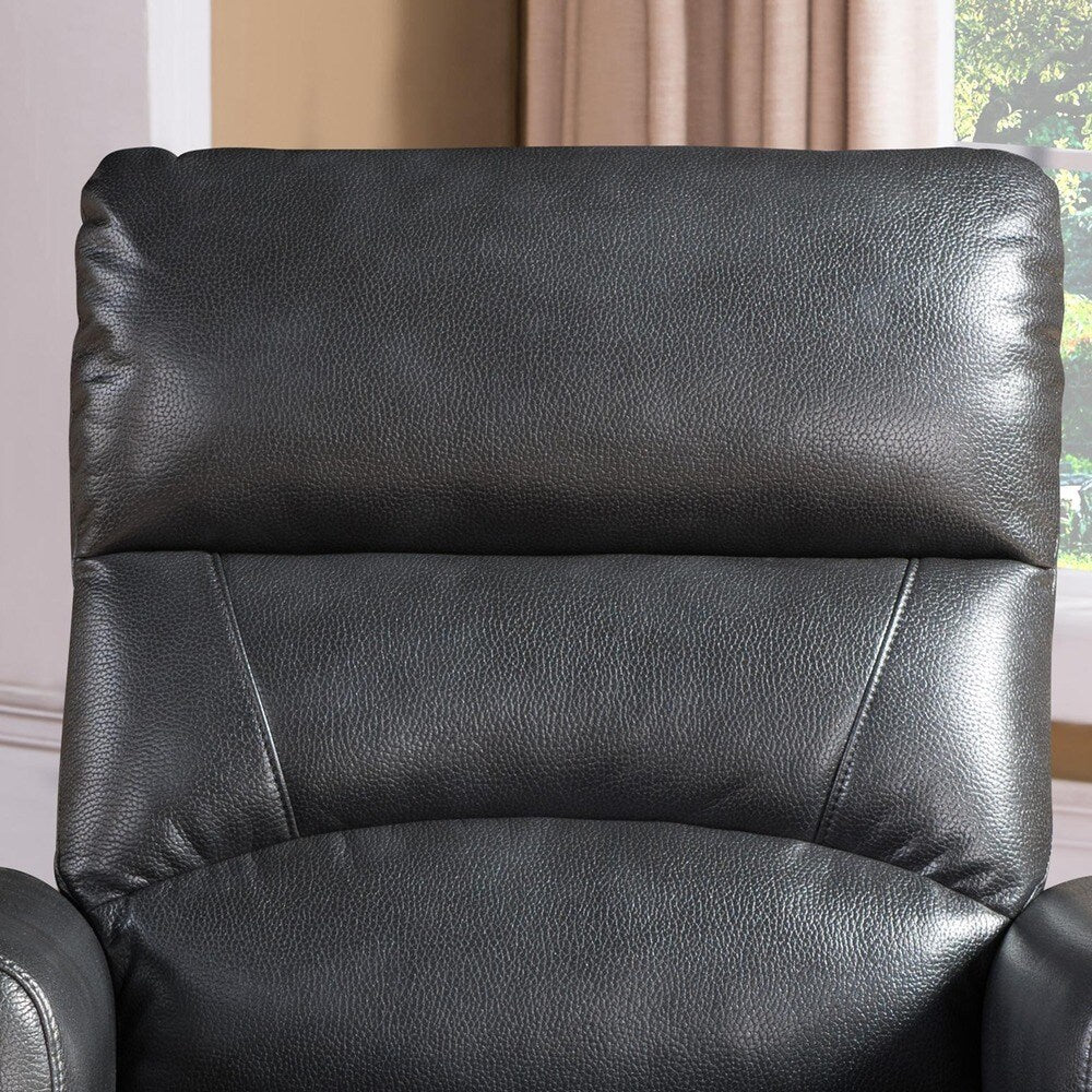 Poltrona reclinabile elettrica Colby grigio antracite scuro