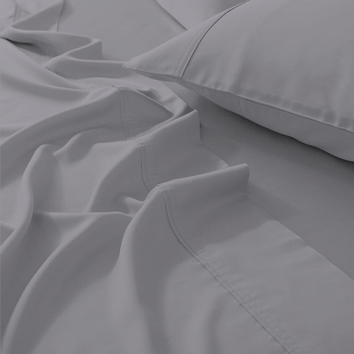 Set di lenzuola antipiega in misto cotone premium Color Sense 1200TC
