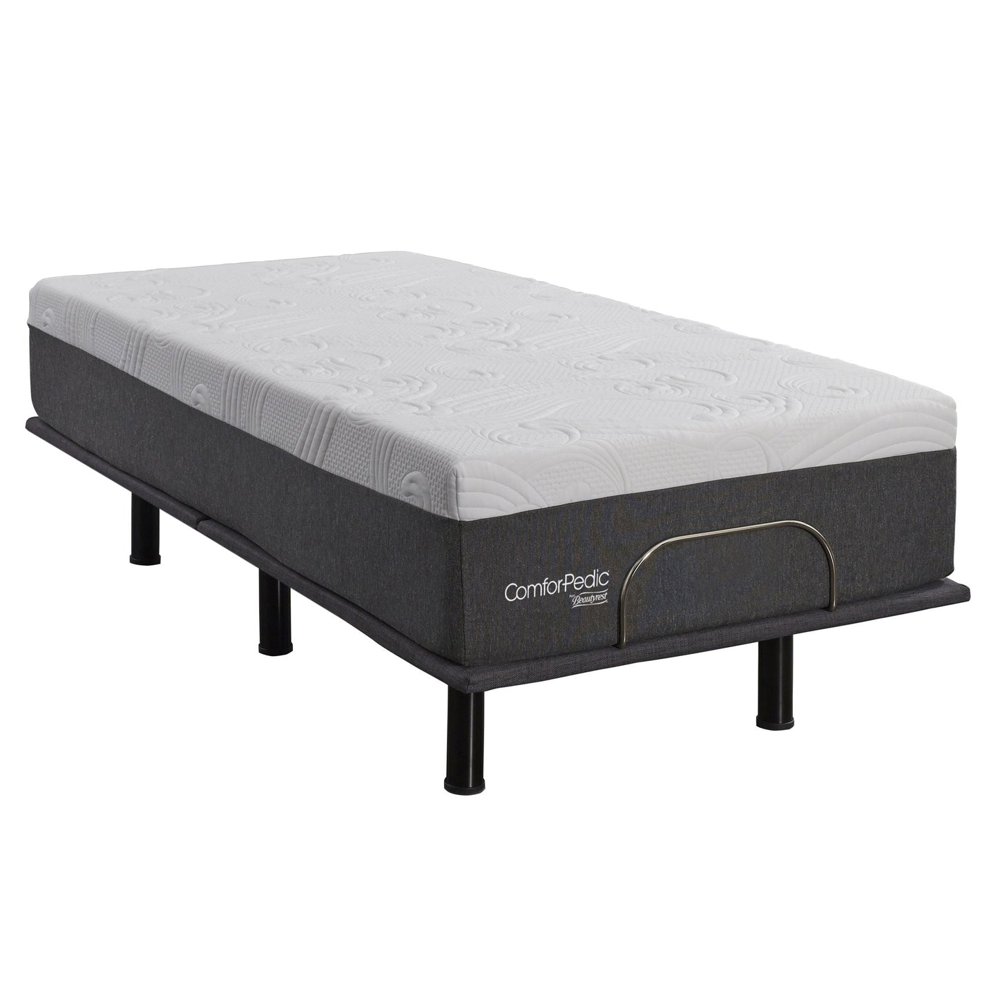 ComforPedic di BeautyRest Materasso NRGel da 12 pollici e set letto regolabile