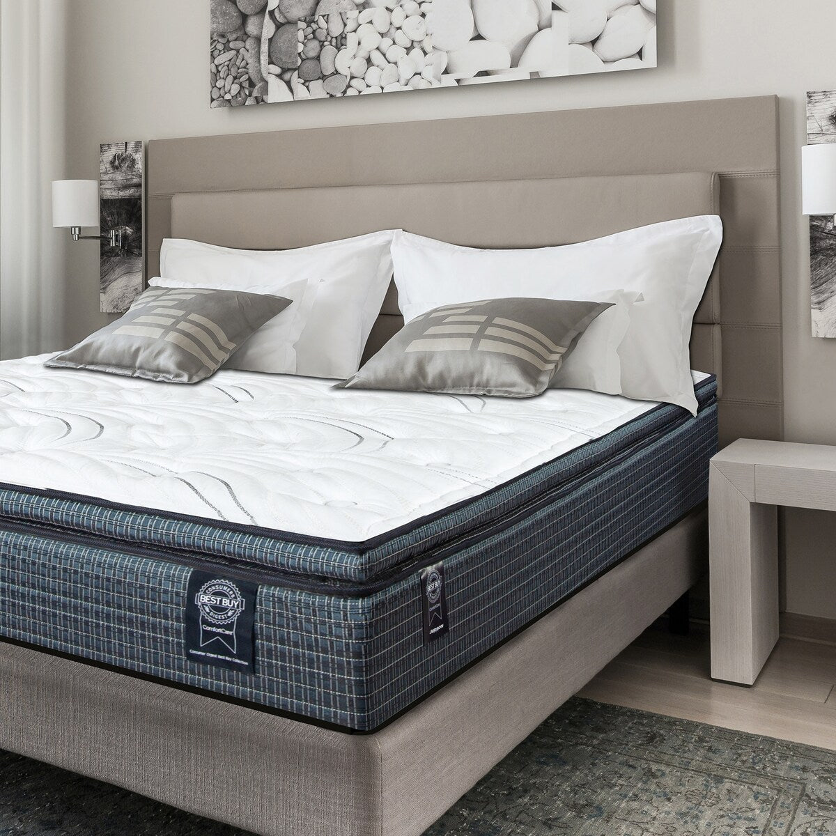 Materasso Comfort Care Integrity da 15 pollici con rivestimento Pillow Top di Restonic
