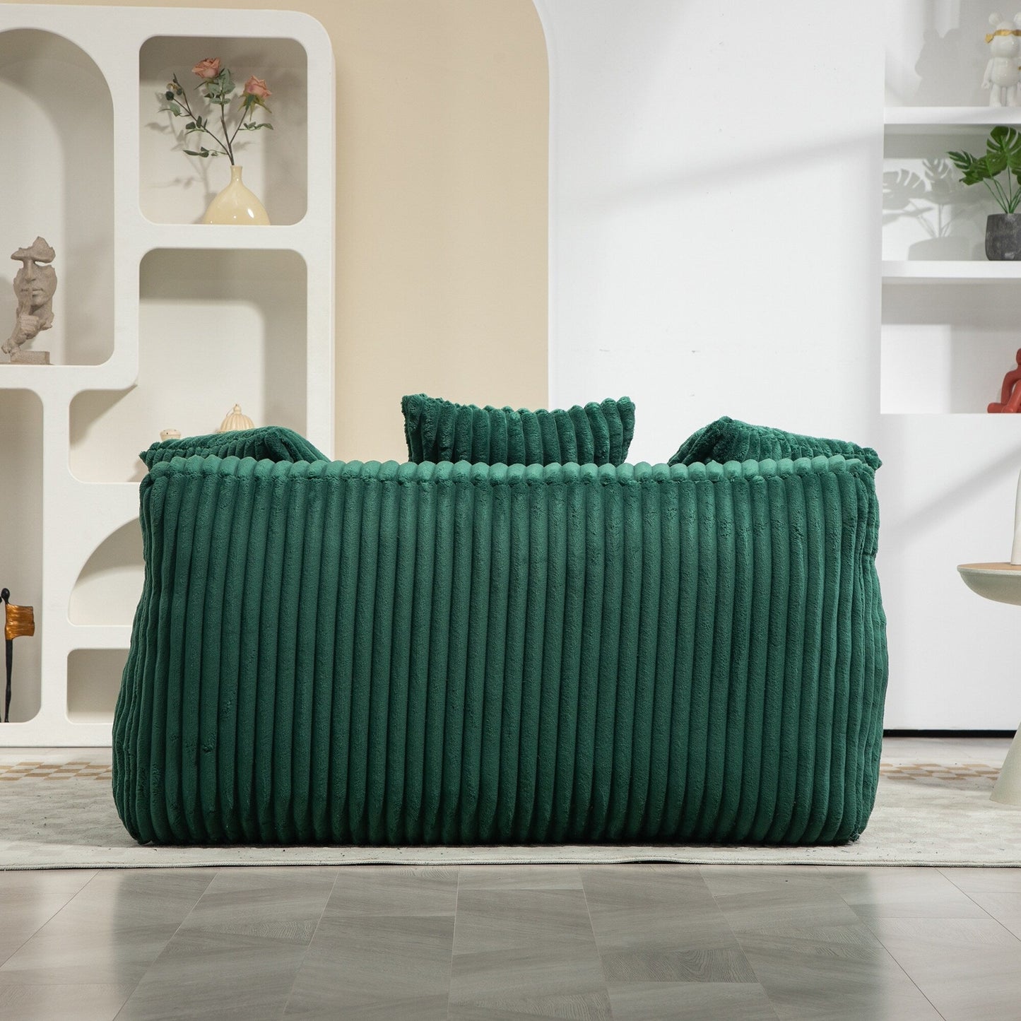 Divano letto in velluto a coste con imbottitura in spugna altamente elastica, divano senza installazione per soggiorno