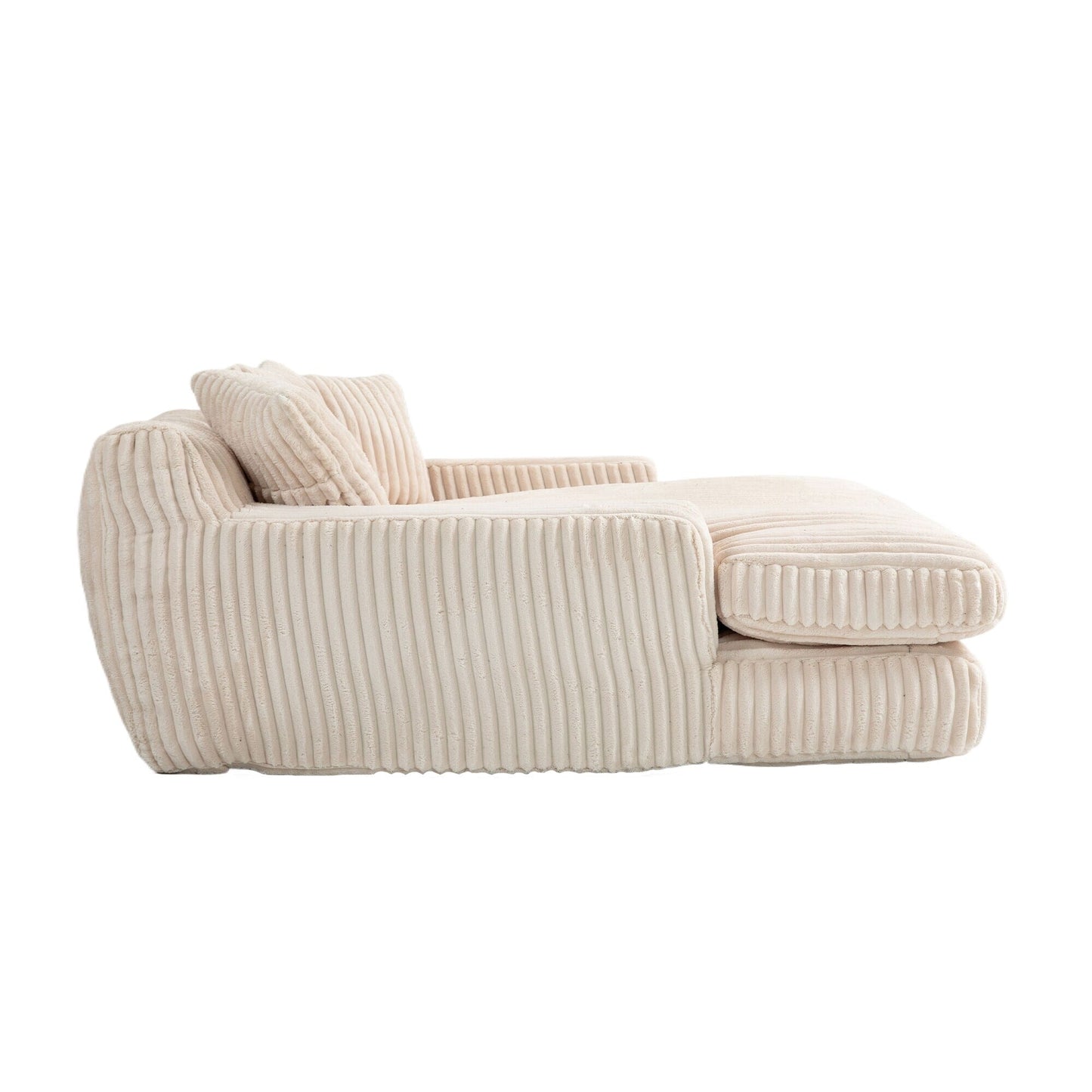 Divano letto in velluto a coste con imbottitura in spugna altamente elastica, divano senza installazione per soggiorno