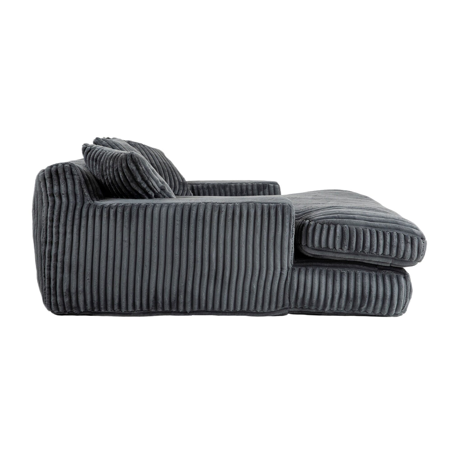 Divano letto in velluto a coste con imbottitura in spugna altamente elastica, divano senza installazione per soggiorno