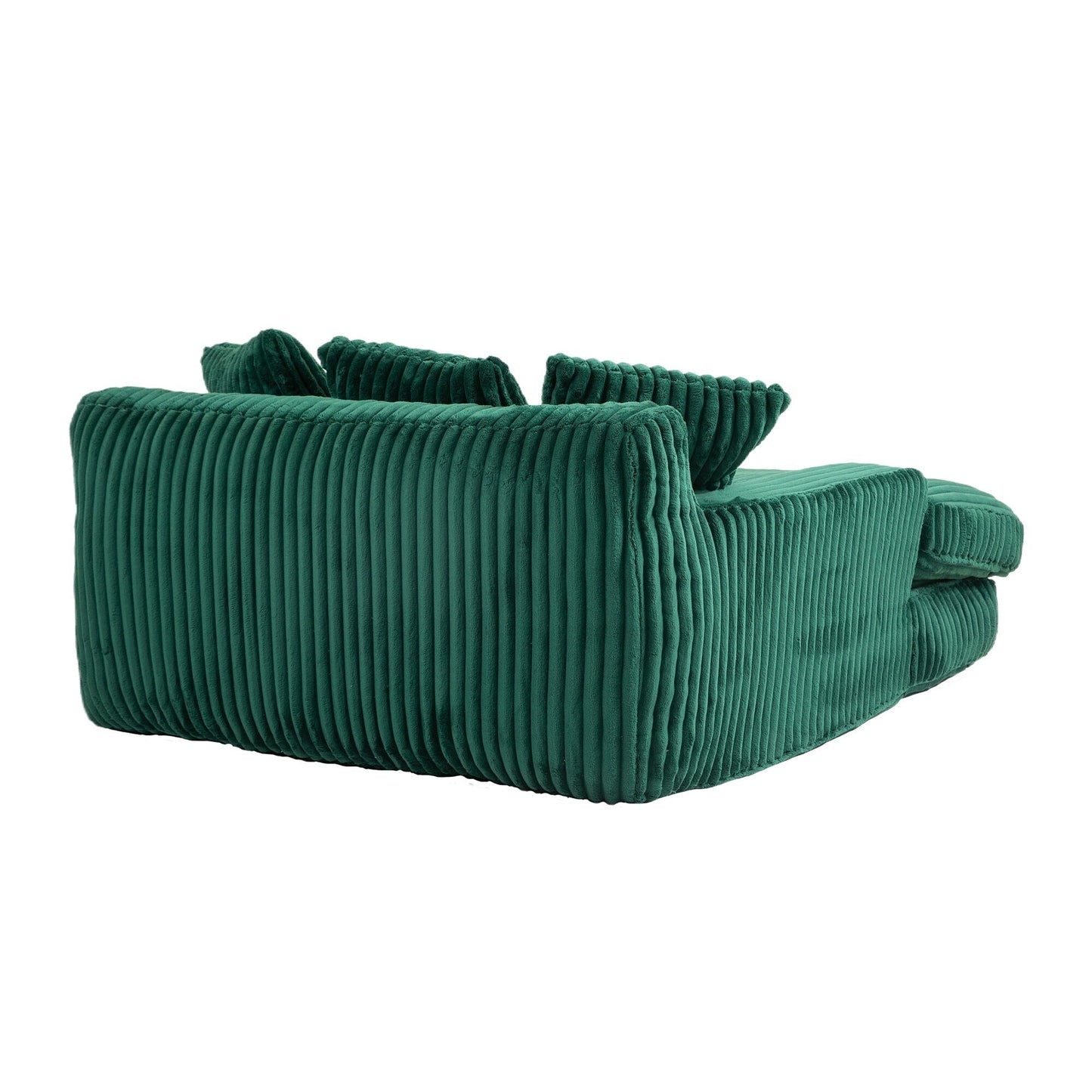 Divano letto in velluto a coste con imbottitura in spugna altamente elastica, divano senza installazione per soggiorno