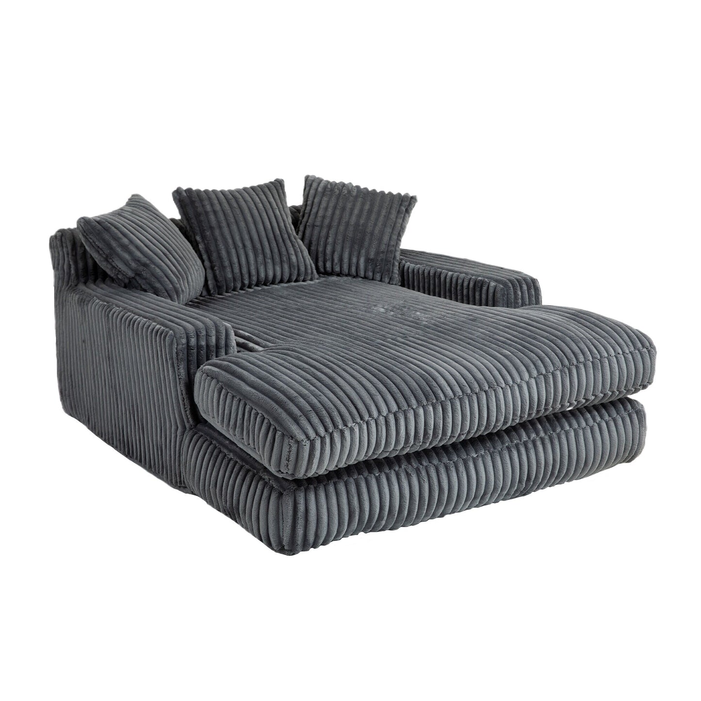 Divano letto in velluto a coste con imbottitura in spugna altamente elastica, divano senza installazione per soggiorno