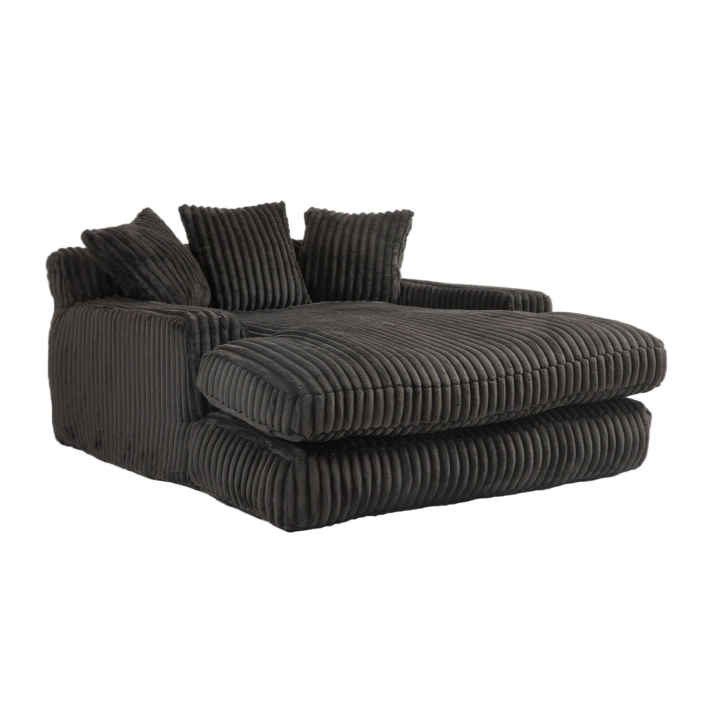 Divano letto in velluto a coste con imbottitura in spugna altamente elastica, divano senza installazione per soggiorno