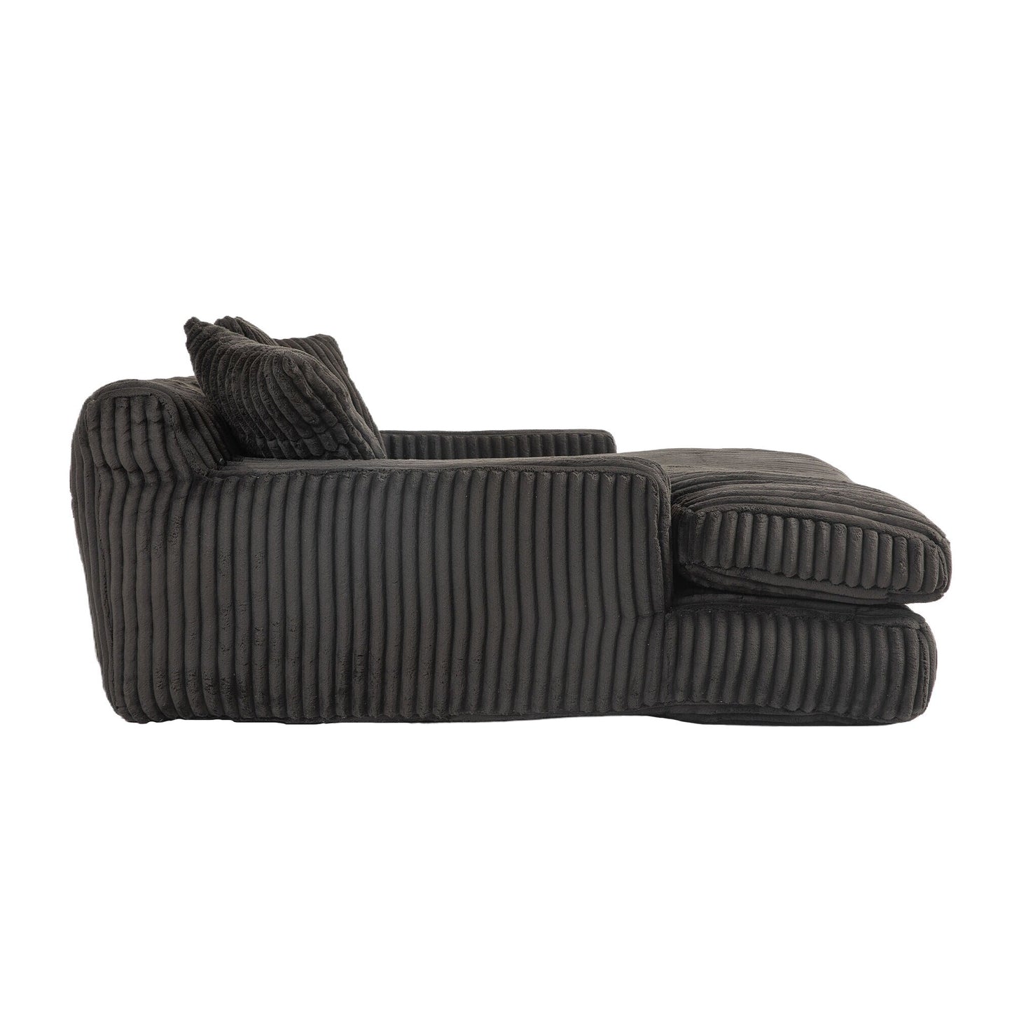 Divano letto in velluto a coste con imbottitura in spugna altamente elastica, divano senza installazione per soggiorno