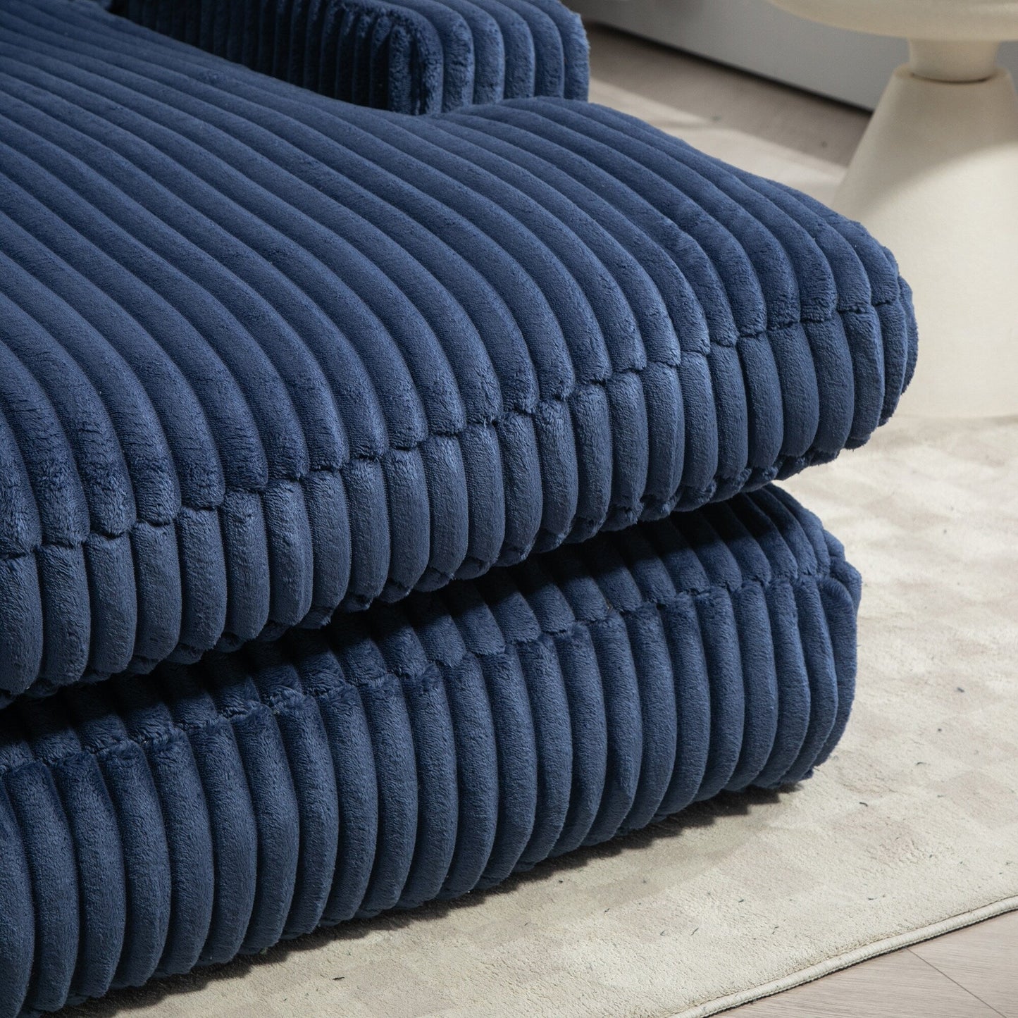 Divano letto in velluto a coste con imbottitura in spugna altamente elastica, divano senza installazione per soggiorno