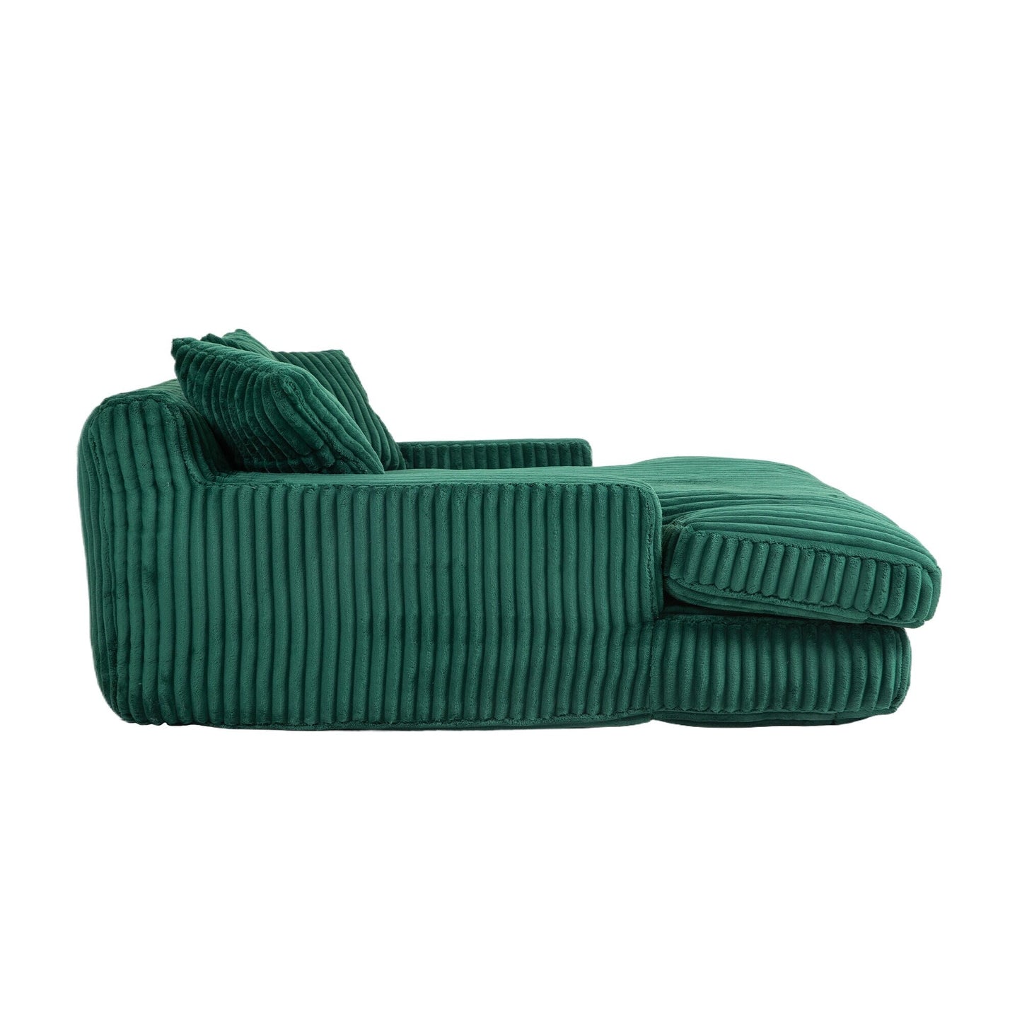 Divano letto in velluto a coste con imbottitura in spugna altamente elastica, divano senza installazione per soggiorno