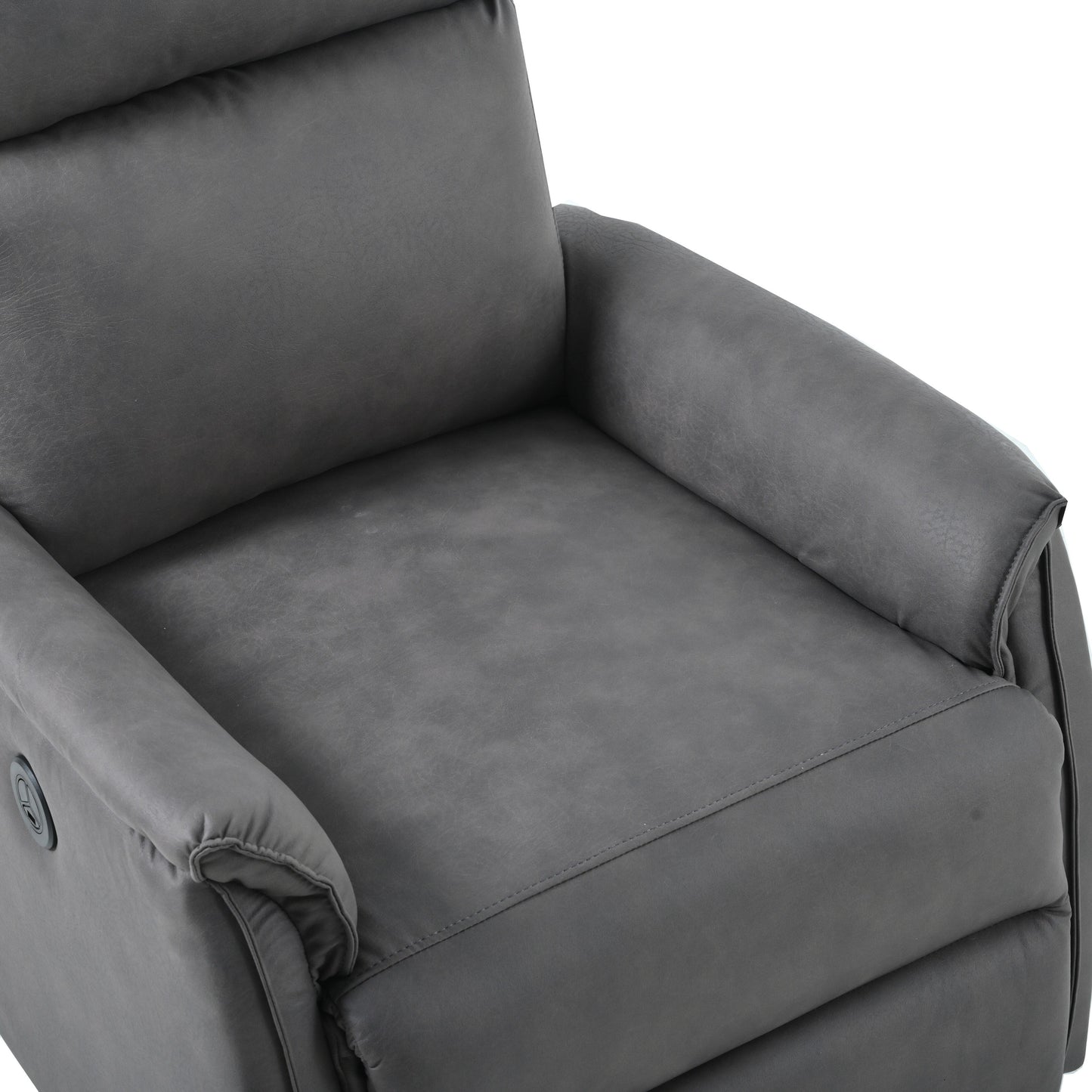 Poltrona reclinabile elettrica compatta con porta USB, controllo laterale e schienale confortevole per piccoli spazi