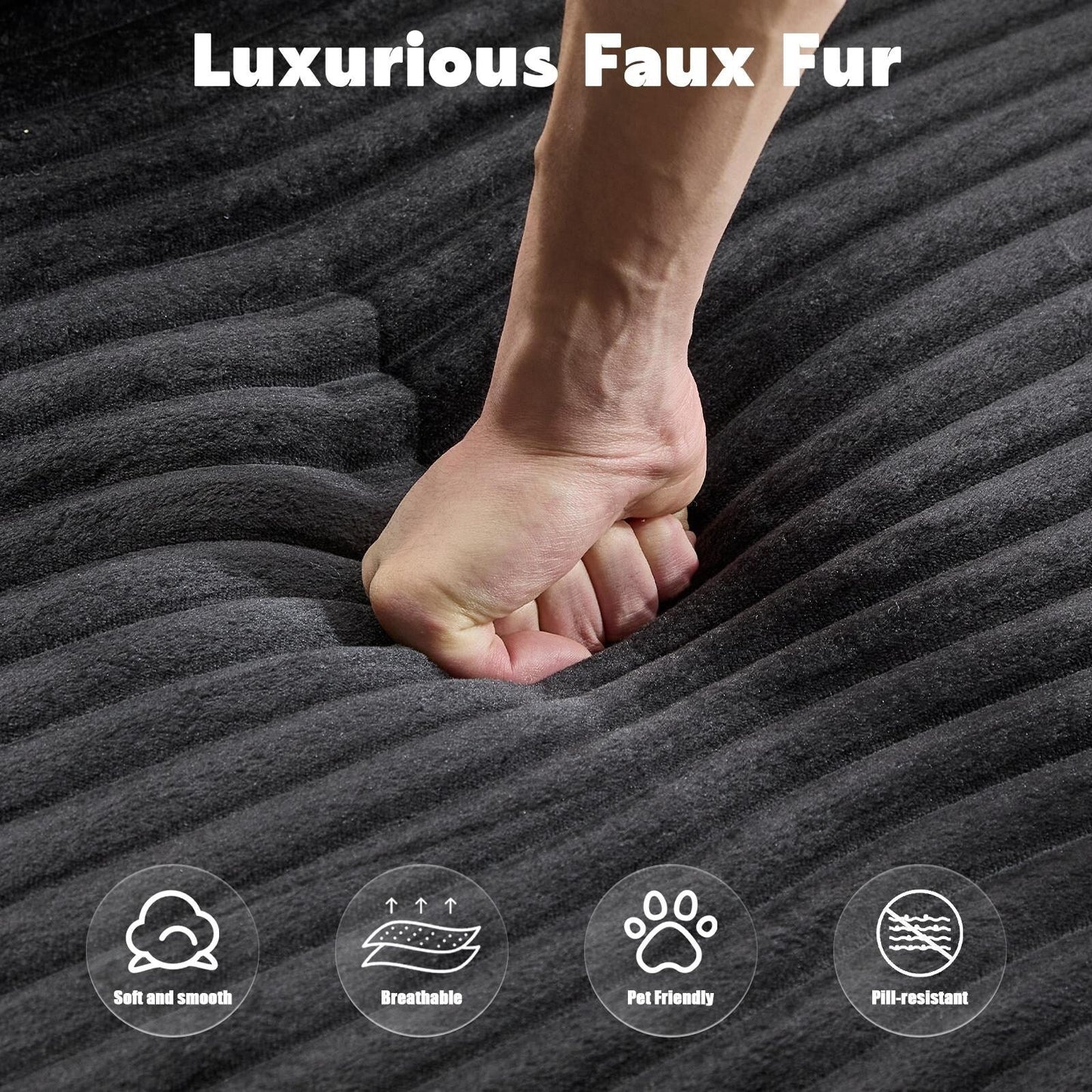 Divano componibile a compressione con chaise longue a forma di L, divano letto modulare con seduta profonda per soggiorno, camera da letto, velluto a coste