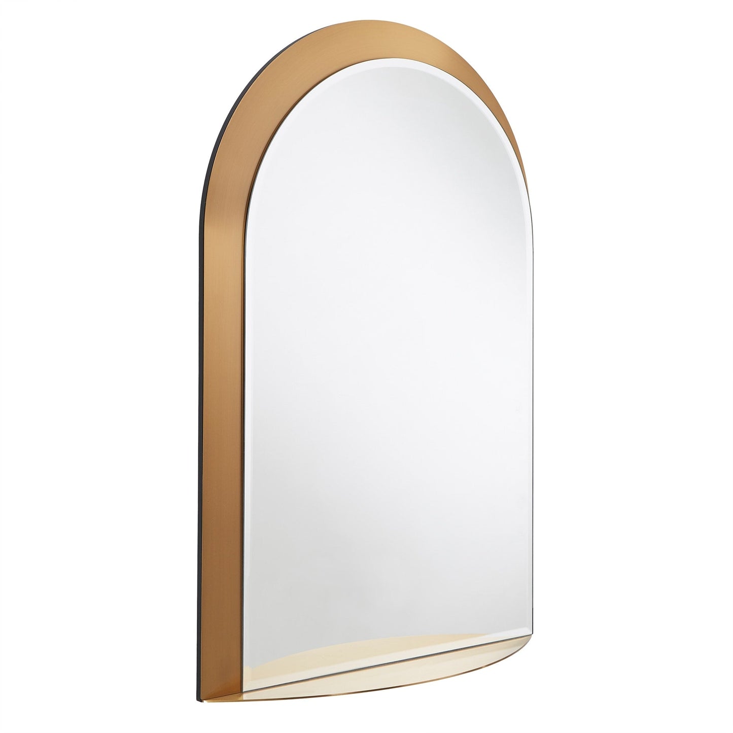 Specchio da parete ad arco in metallo Concord con mensola di iNSPIRE Q Bold