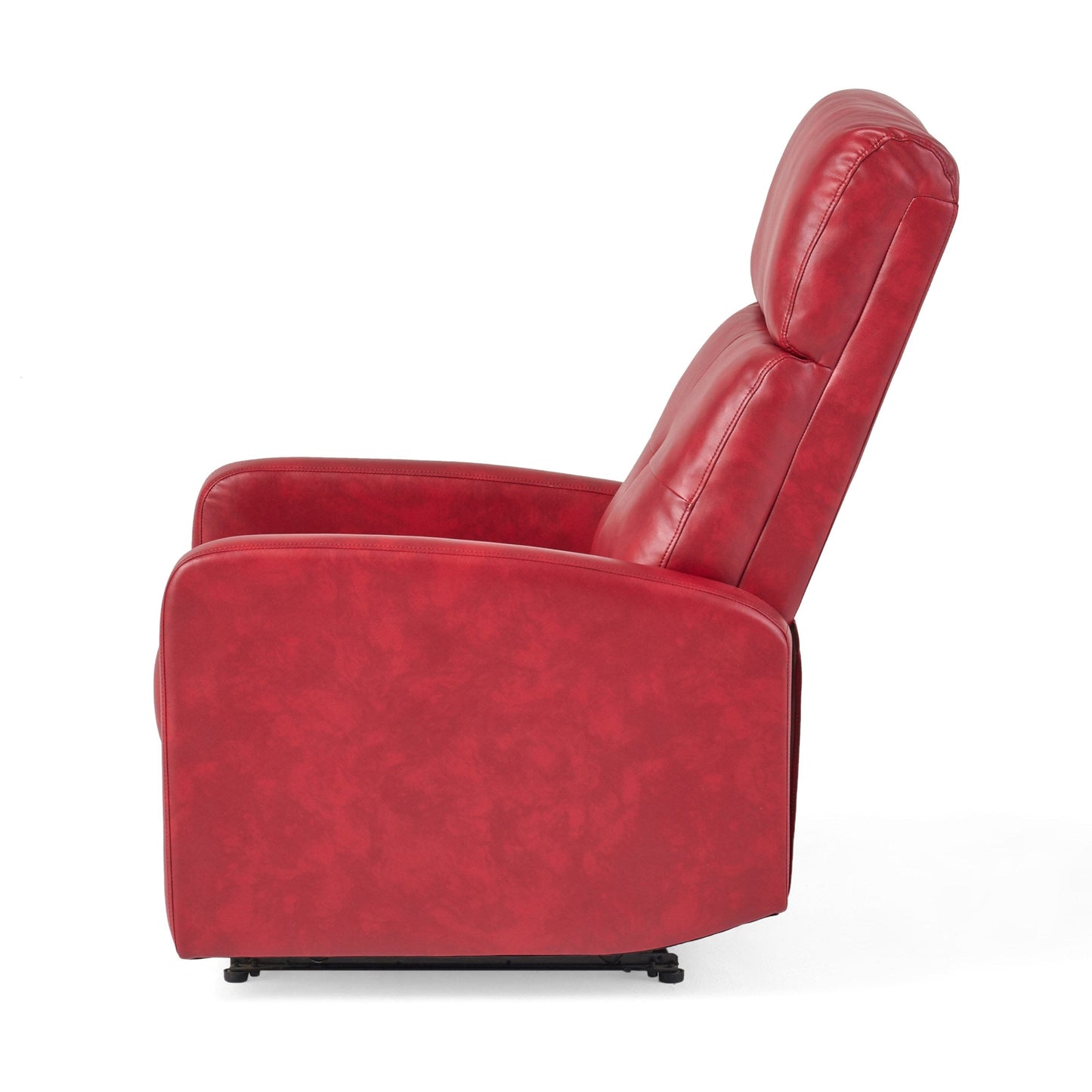 Poltrona reclinabile a leva contemporanea - Design minimalista imbottito con linee morbide