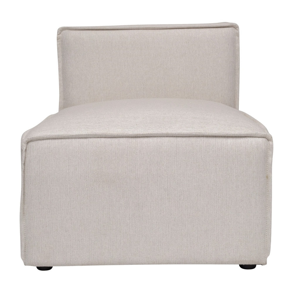 Divano componibile modulare contemporaneo senza braccioli con poltrona centrale - 36,75 P x 28,25 L x 28 A