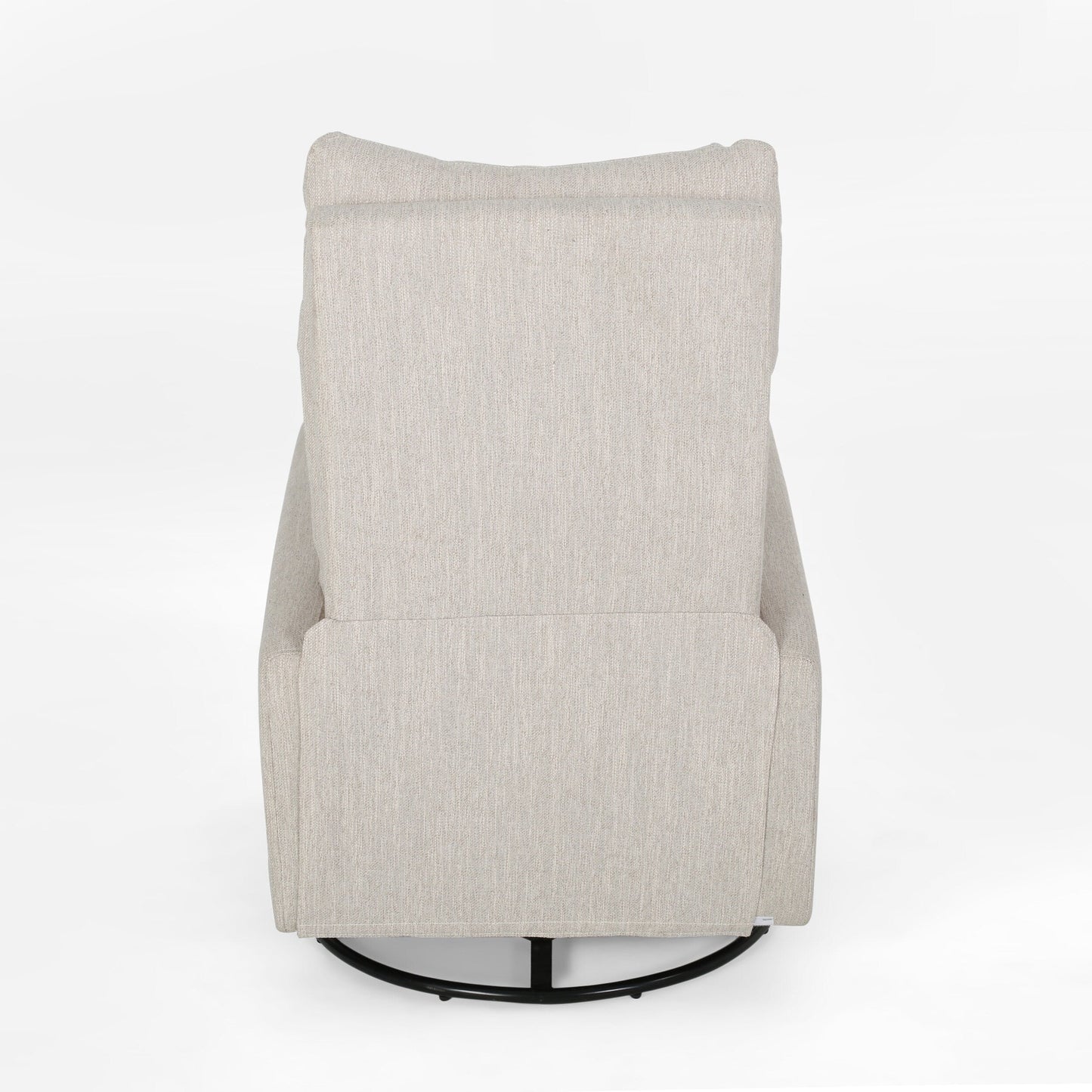 Poltrona reclinabile girevole con schienale push-back contemporanea