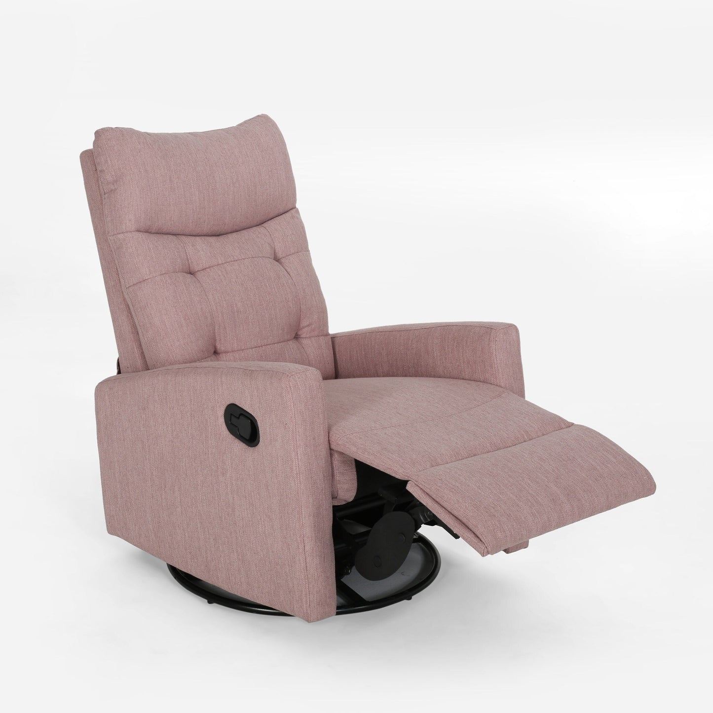 Poltrona reclinabile girevole con schienale push-back contemporanea