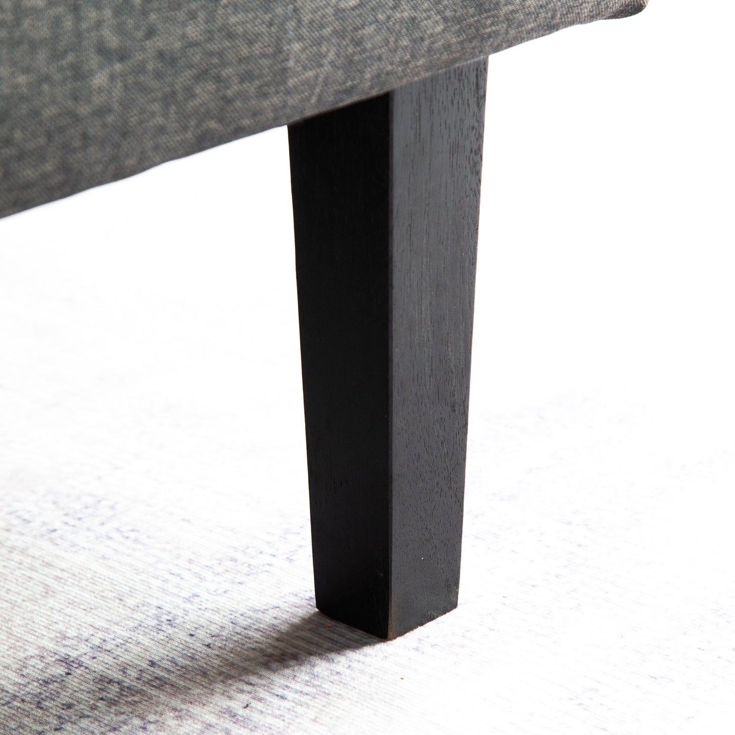 Divano letto futon trasformabile a 3 posti con gambe in legno