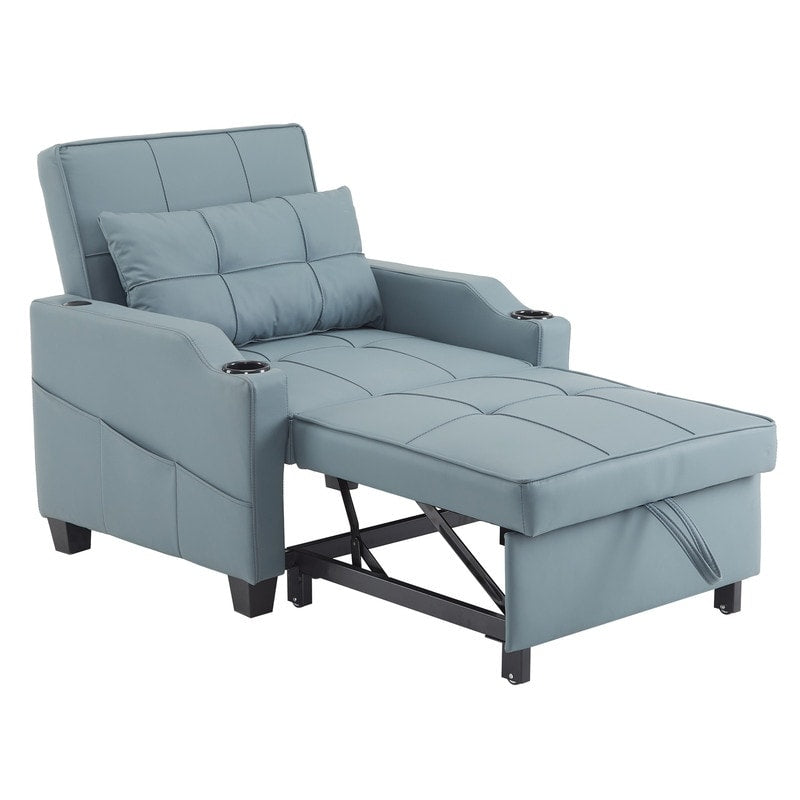 Poltrona letto, divano letto 3 in 1, poltrona reclinabile regolabile, poltrona, divano, letto, biancheria