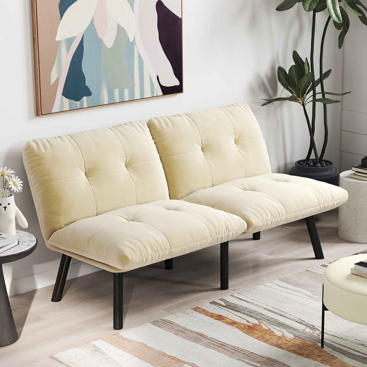 Divano letto moderno pieghevole convertibile