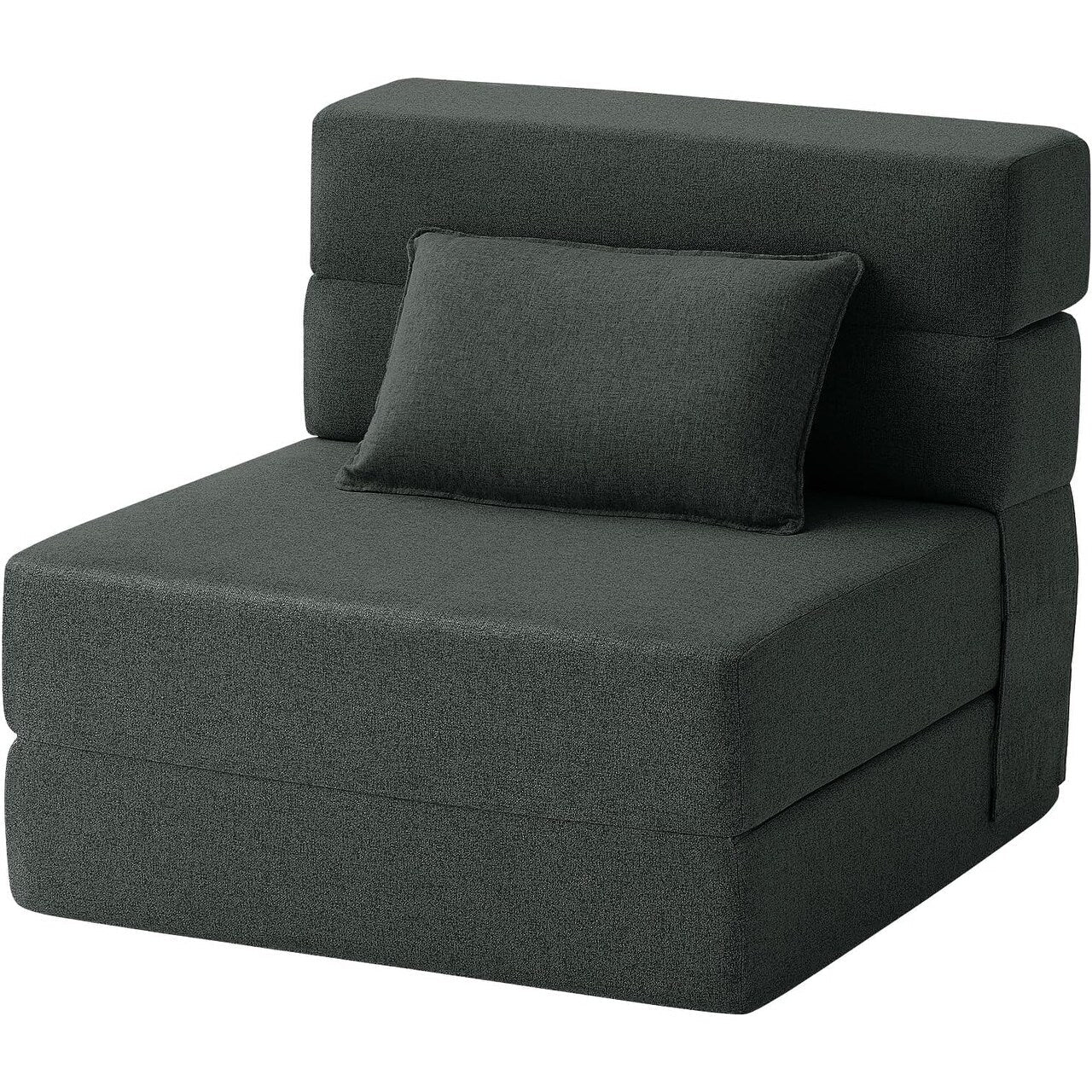 Divano letto pieghevole trasformabile - Poltrona letto moderna in lino con cuscino e materasso pieghevole per soggiorno/camera da letto/ospiti