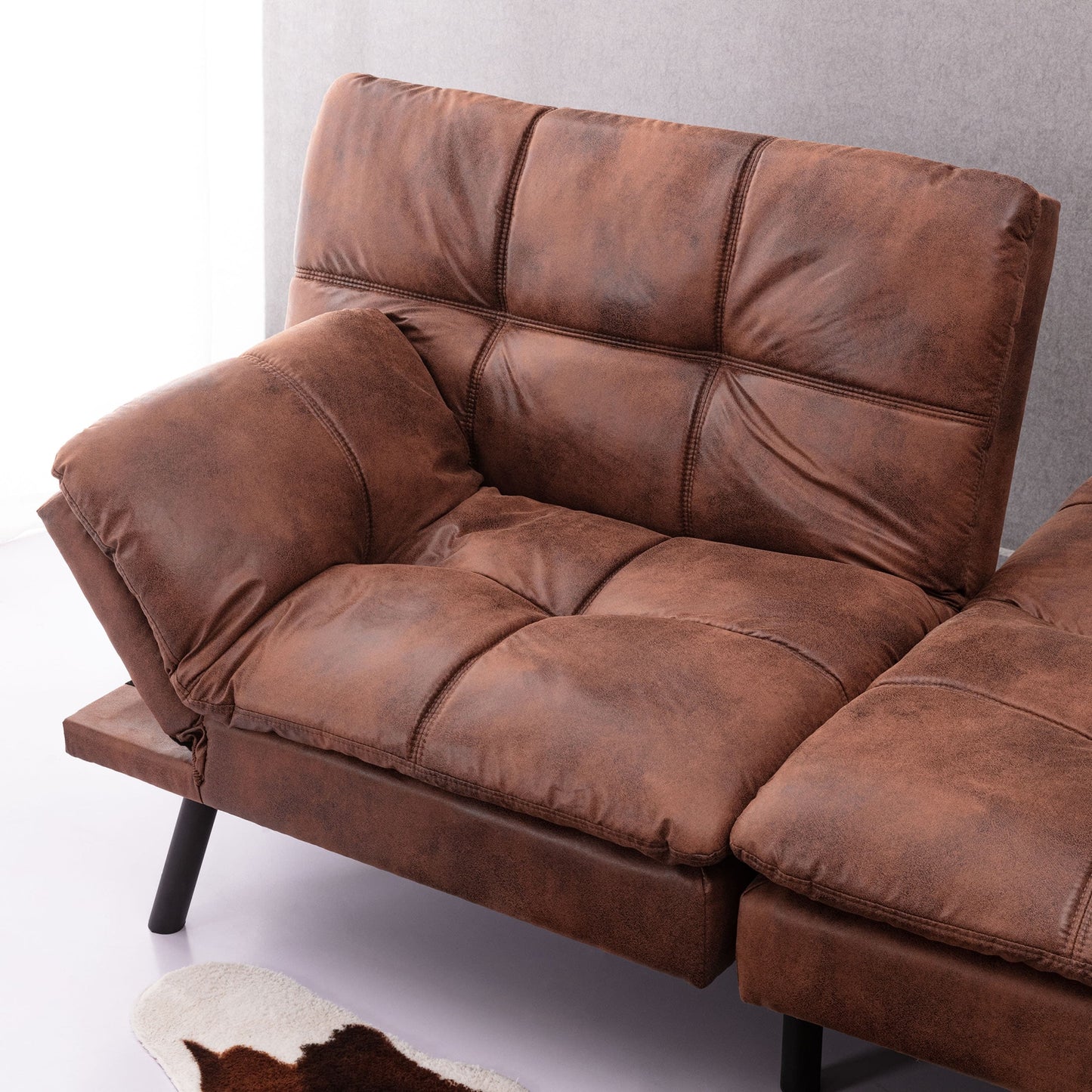 Divano letto futon trasformabile, divano letto pieghevole moderno