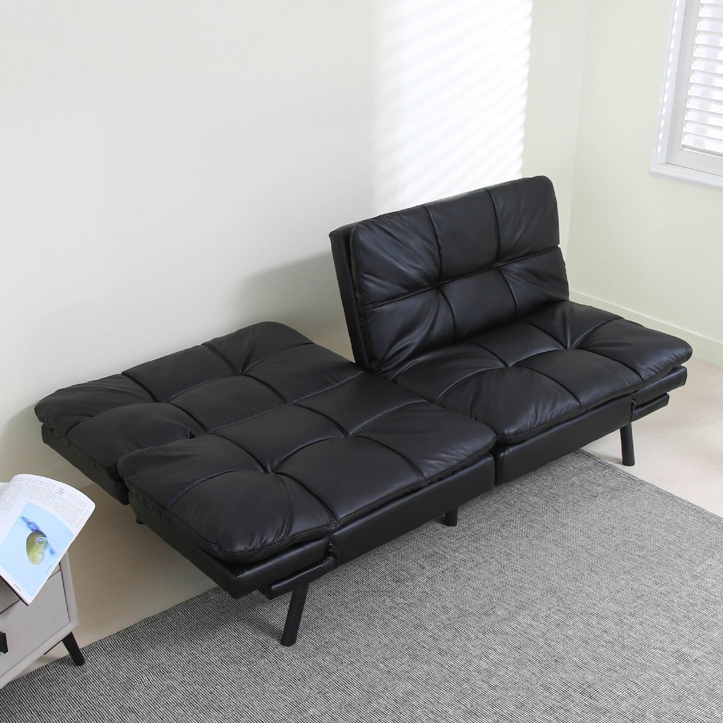 Divano letto futon trasformabile, divano letto pieghevole moderno