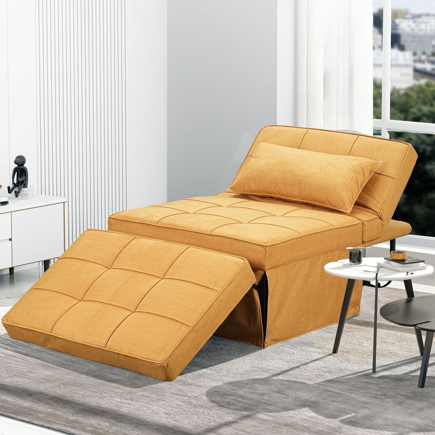 Divano letto trasformabile, poltrona, pouf pieghevole, poltrone reclinabili per soggiorno