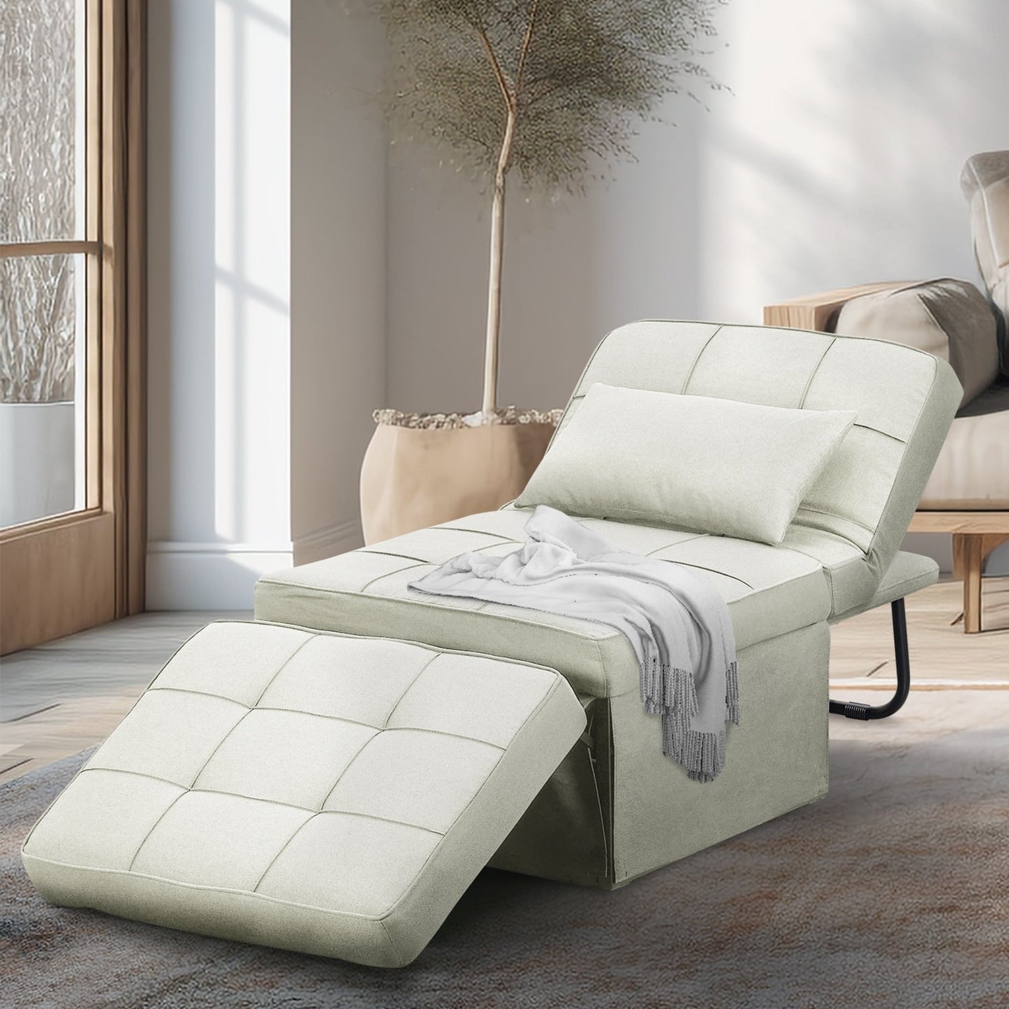 Divano letto trasformabile, poltrona, pouf pieghevole, poltrone reclinabili per soggiorno
