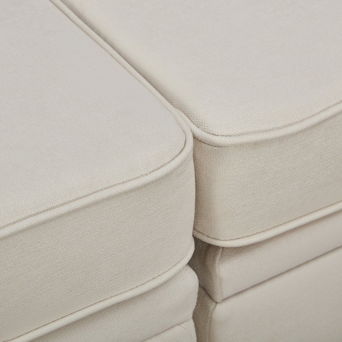 Divano componibile modulare a forma di U trasformabile con pouf contenitore e chaise longue reversibile per soggiorno