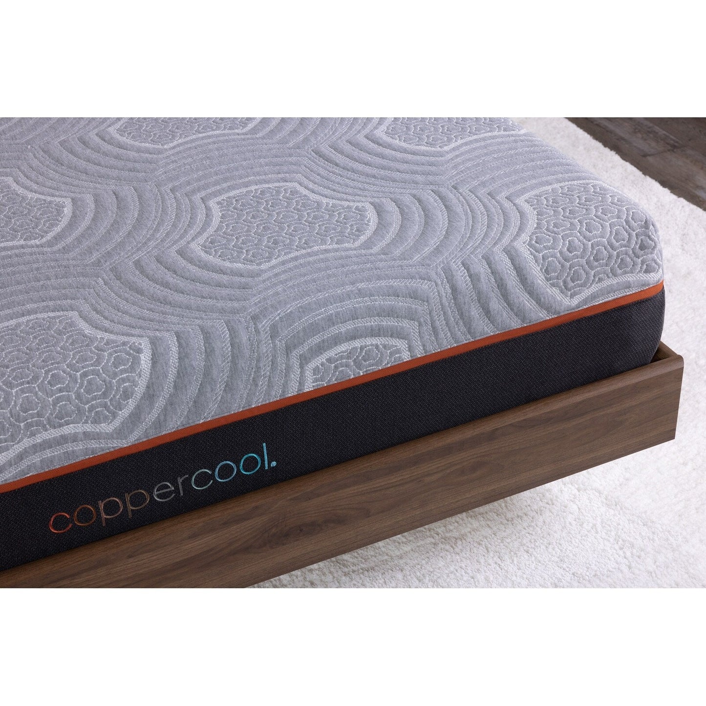 Materasso ibrido Copper Cool Select King da 10 pollici, grigio carbone, gel rinfrescante + molle