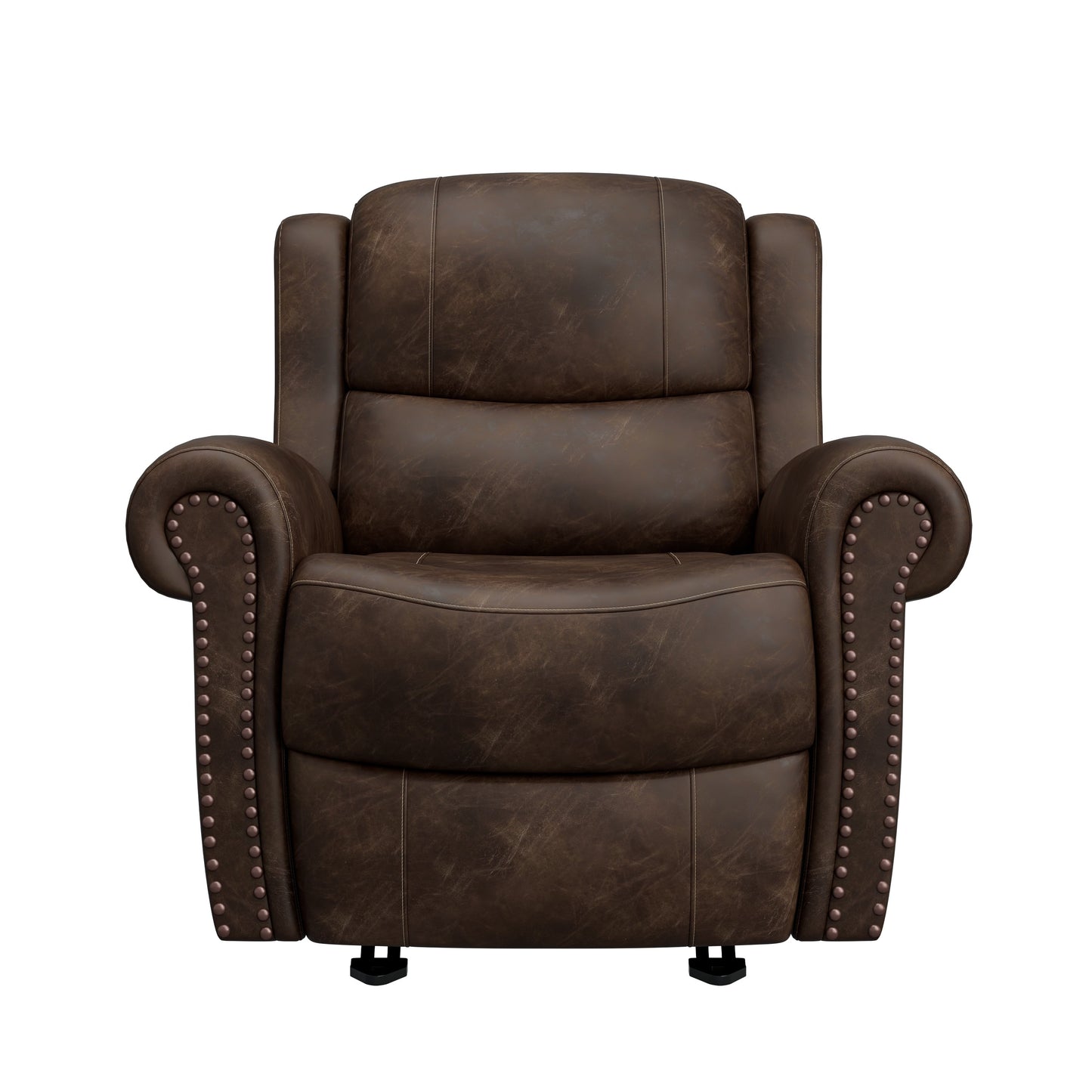 Poltrona reclinabile a dondolo con braccioli arrotolati extra large Copper Grove Dilsen