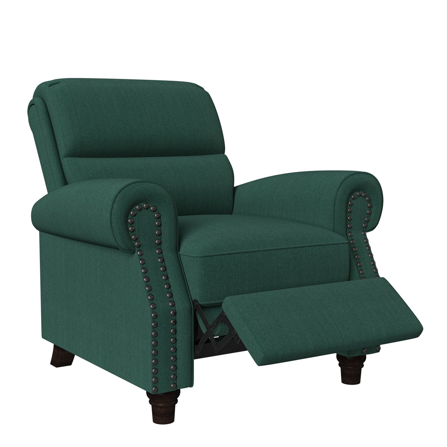 Poltrona reclinabile con schienale reclinabile Jessie in lino Copper Grove