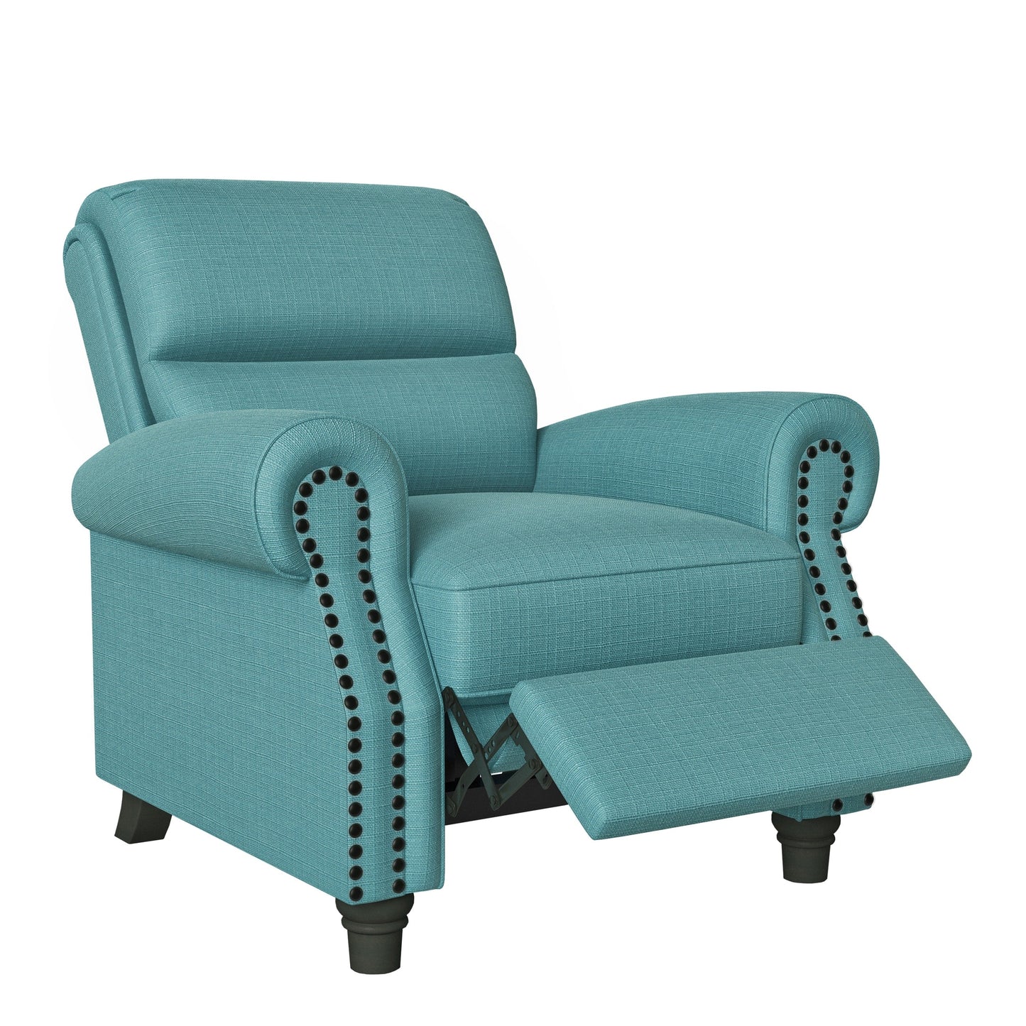 Poltrona reclinabile con schienale reclinabile Jessie in lino Copper Grove