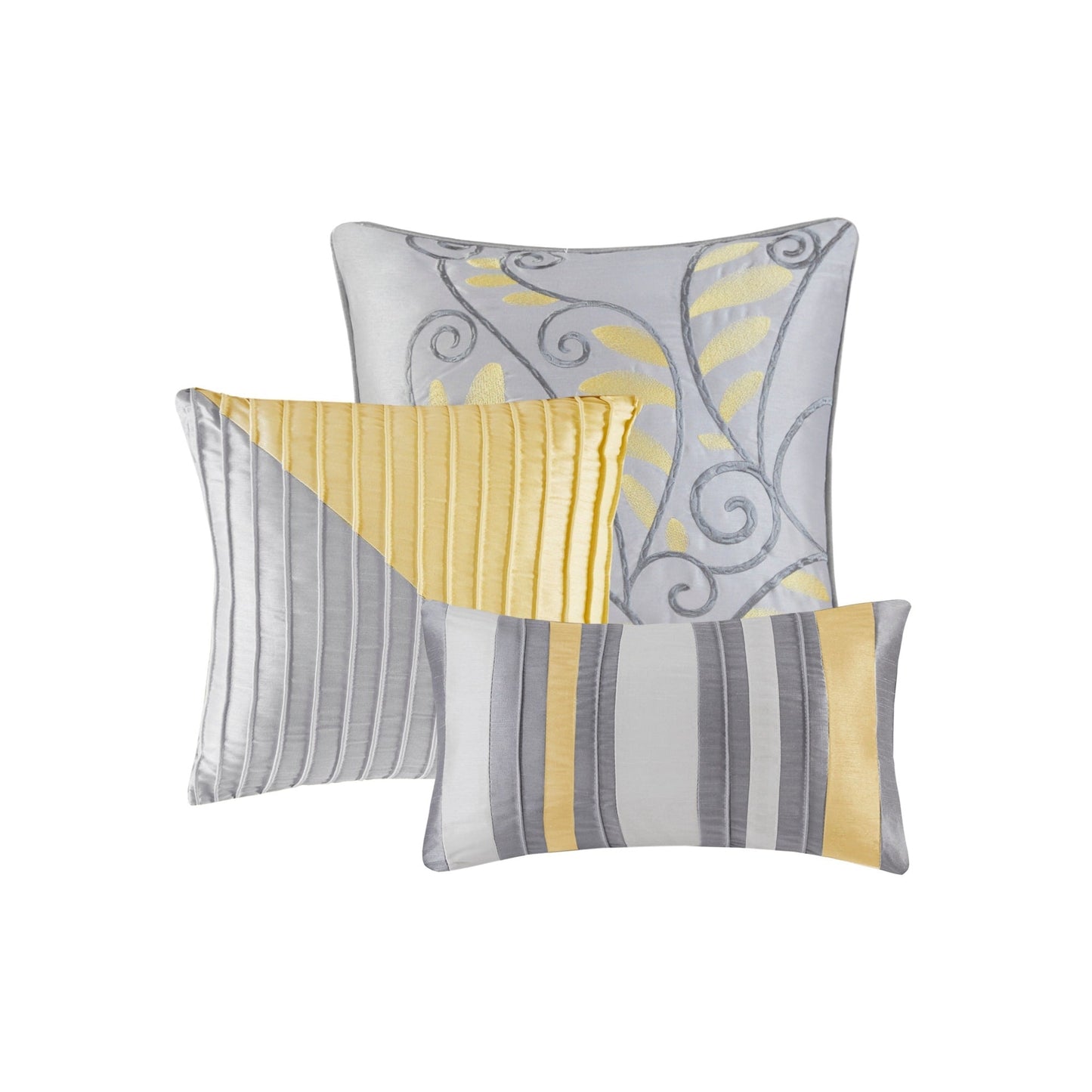 Set copripiumino Copper Grove Kiston Yellow da 7 pezzi