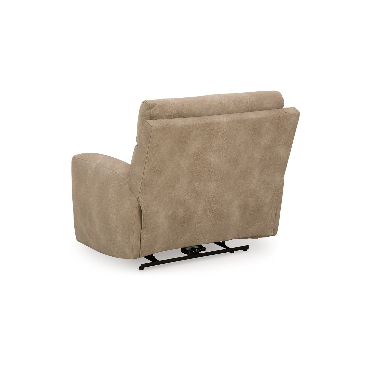 Poltrona reclinabile elettrica Corbin, regolabile, porta USB, similpelle marrone