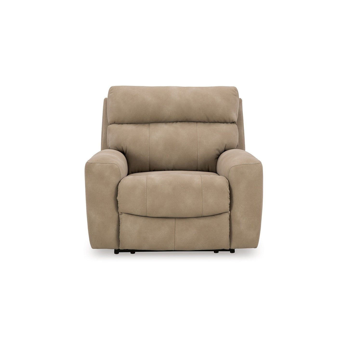 Poltrona reclinabile elettrica Corbin, regolabile, porta USB, similpelle marrone