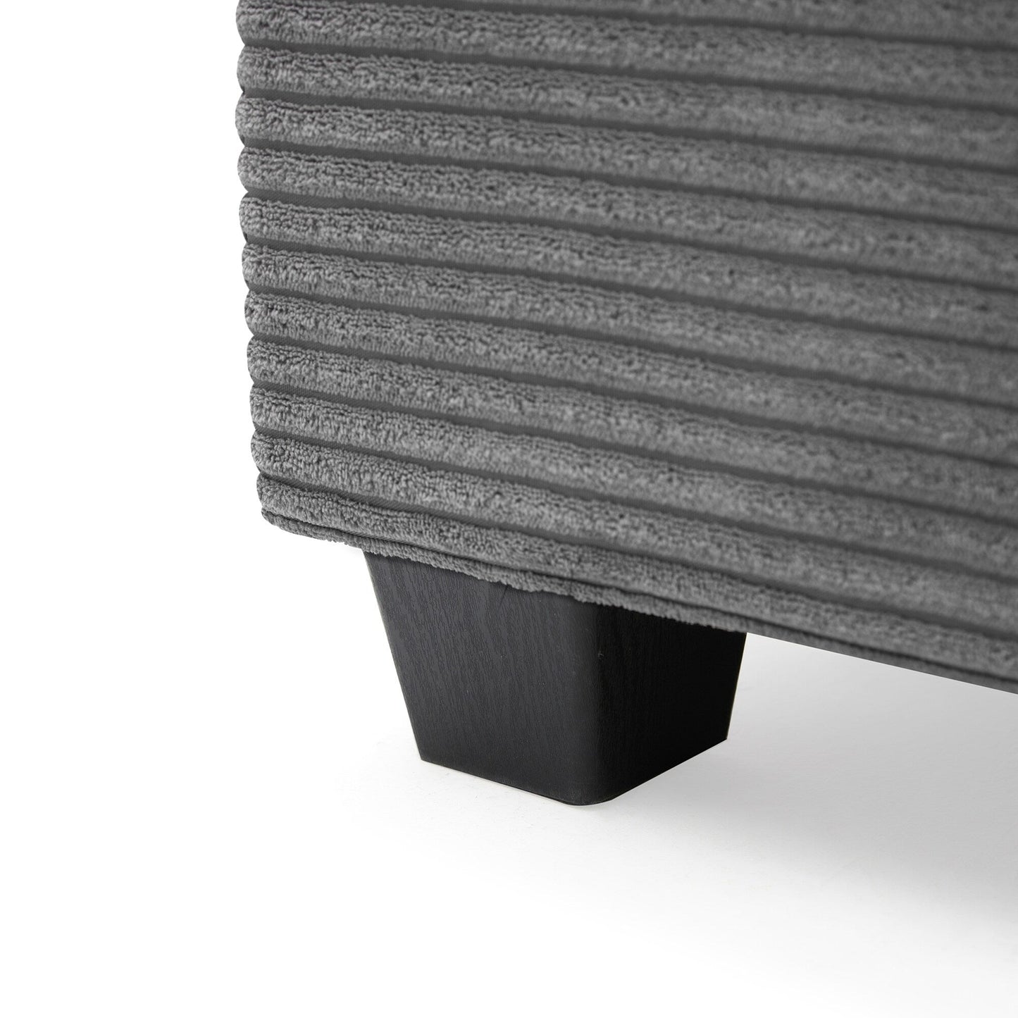 Divano componibile in velluto a coste, divano a forma di L con porta di ricarica USB, portabicchieri, divano letto con seduta profonda e chaise longue da 50 cm