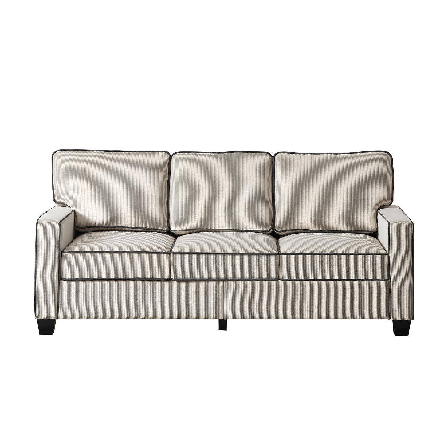 Divano in velluto a coste con contenitore rimovibile - Modern Living Spaces