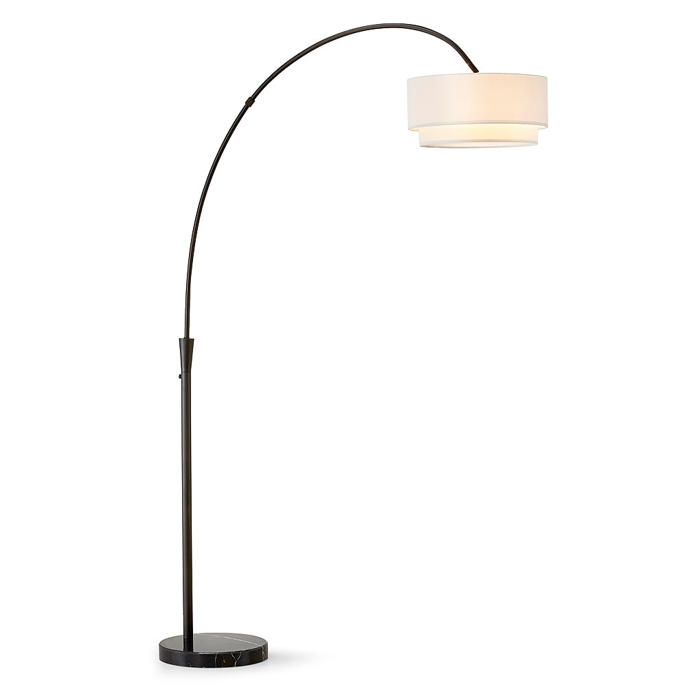 Lampada da terra ad arco Flam da 81 pollici di Carson Carrington