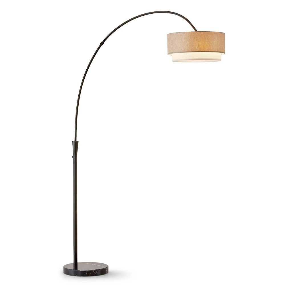 Lampada da terra ad arco Flam da 81 pollici di Carson Carrington