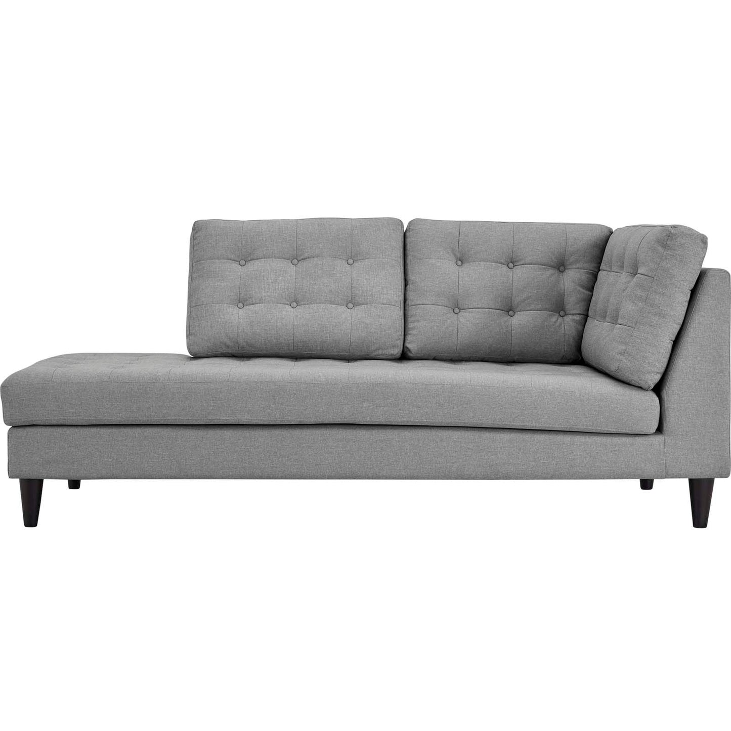 Chaise longue imbottita in tessuto Carson Carrington Humlebaek Empress