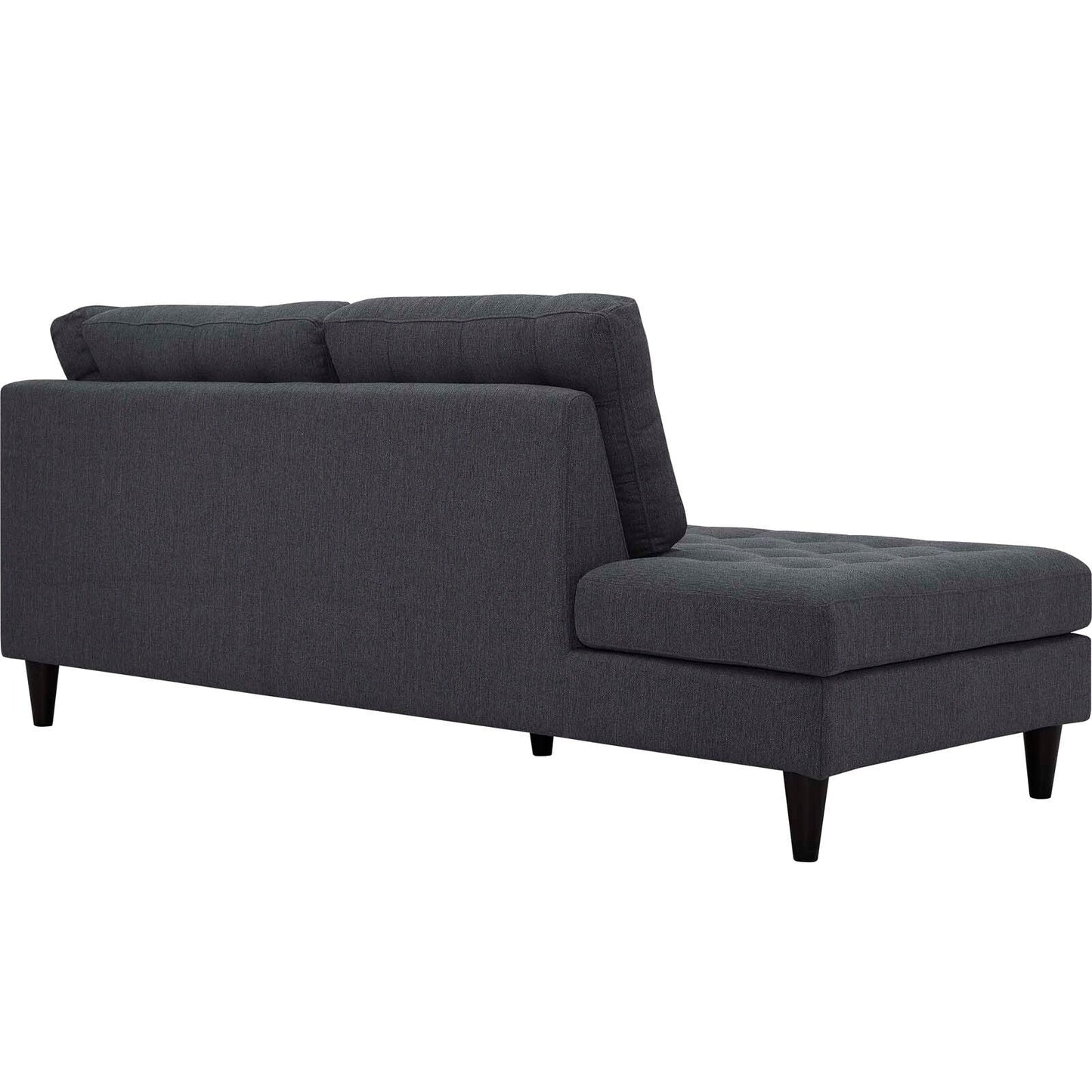 Chaise longue imbottita in tessuto Carson Carrington Humlebaek Empress