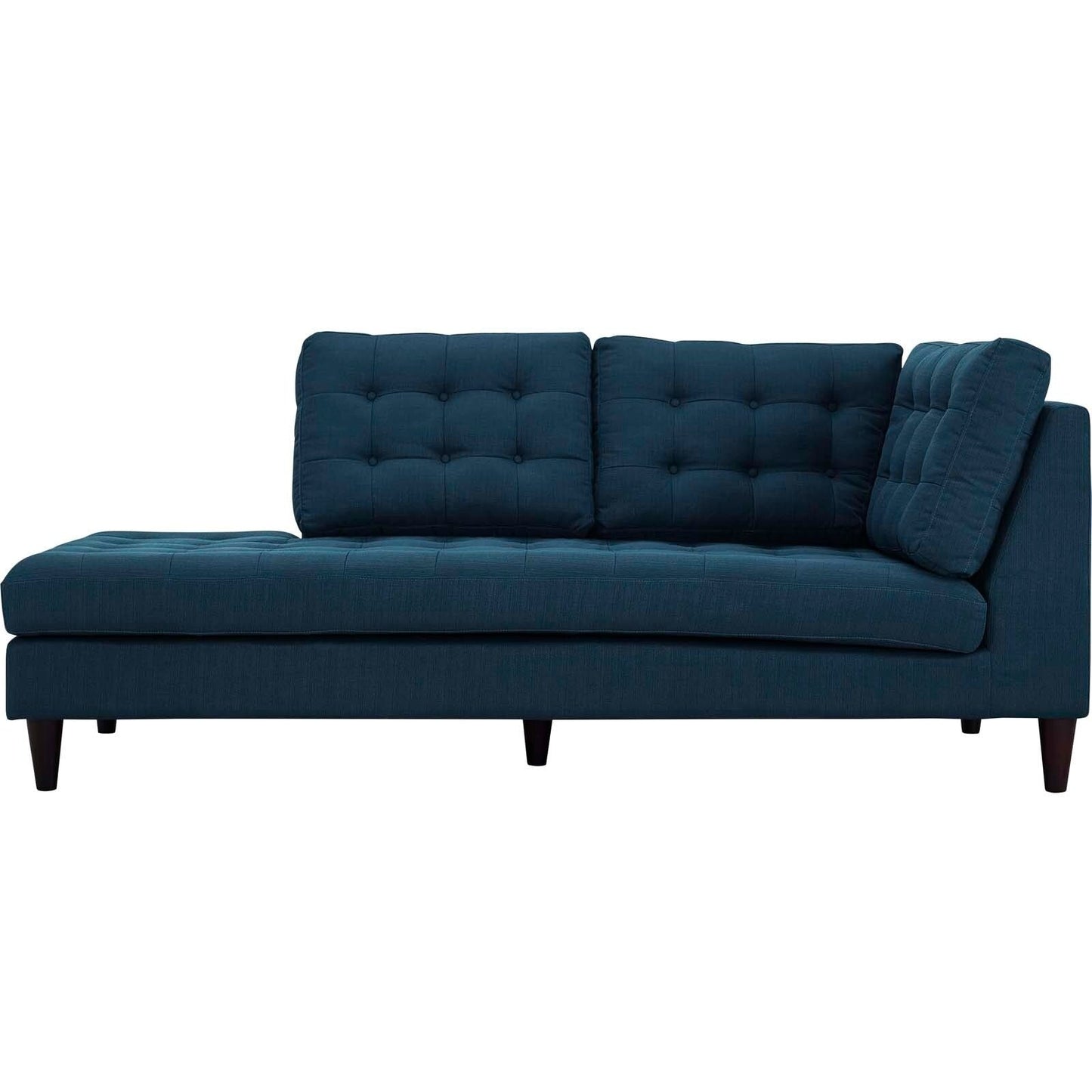 Chaise longue imbottita in tessuto Carson Carrington Humlebaek Empress