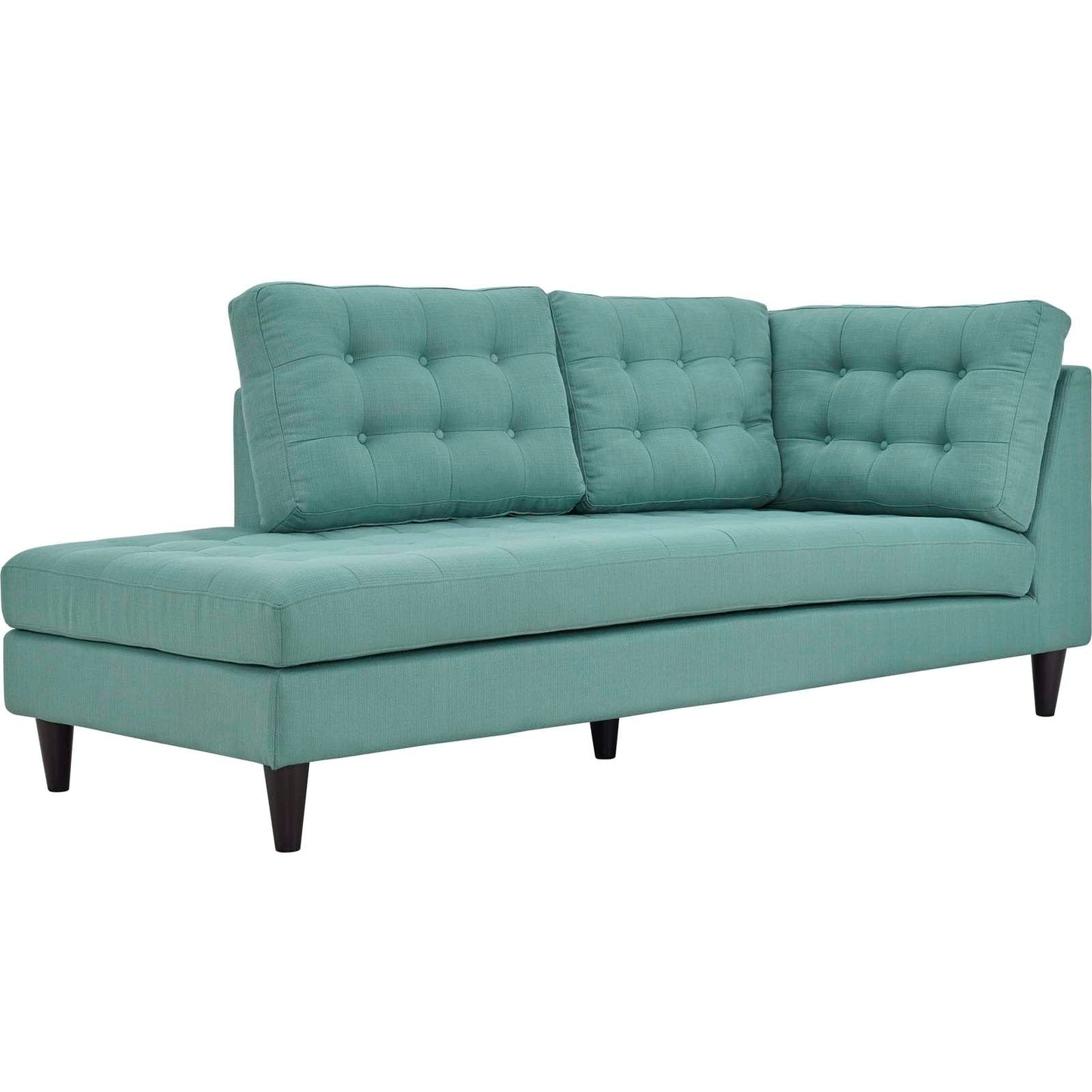 Chaise longue imbottita in tessuto Carson Carrington Humlebaek Empress