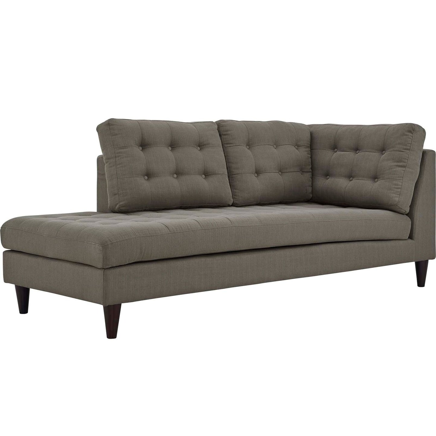 Chaise longue imbottita in tessuto Carson Carrington Humlebaek Empress