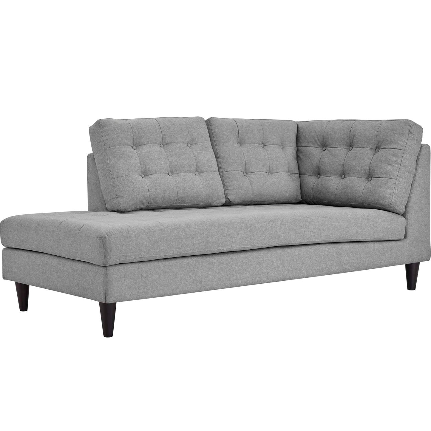 Chaise longue imbottita in tessuto Carson Carrington Humlebaek Empress