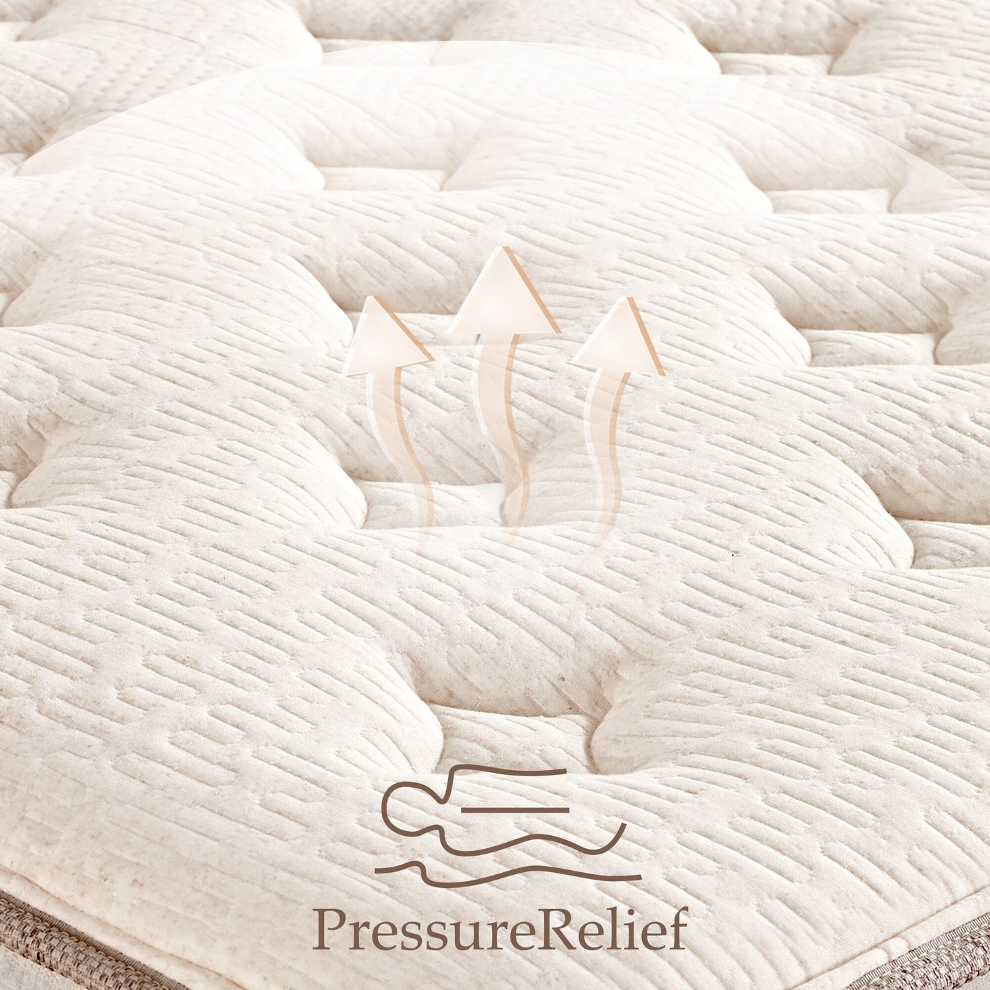 Materasso Premium in memory foam ibrido di lusso da 12 pollici