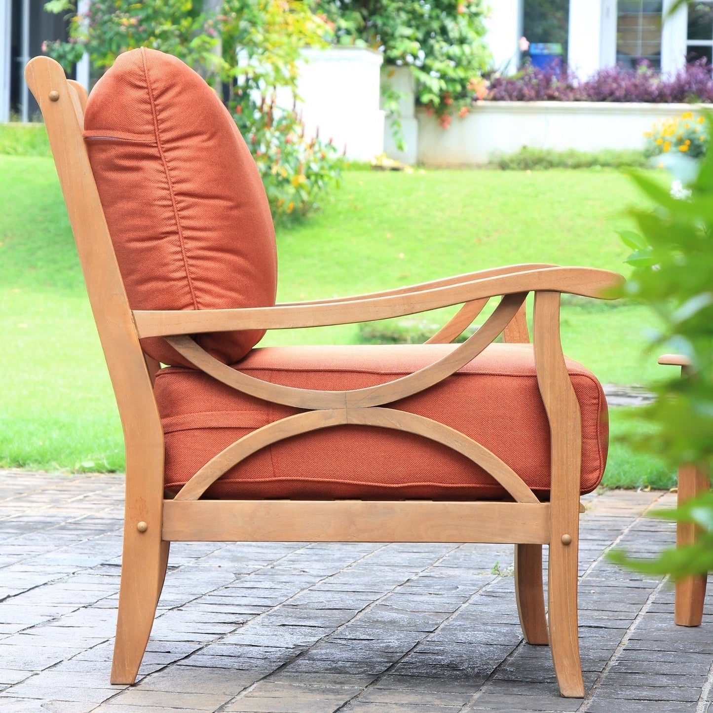Set da conversazione per esterni Cambridge Casual Lowell in legno di teak da 5 pezzi